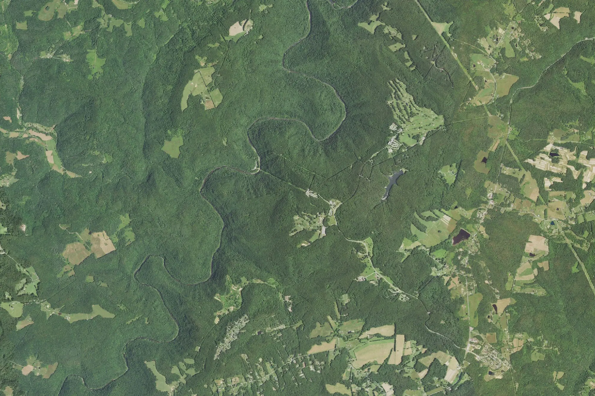 Aerial view of Pipestem Resort State Park