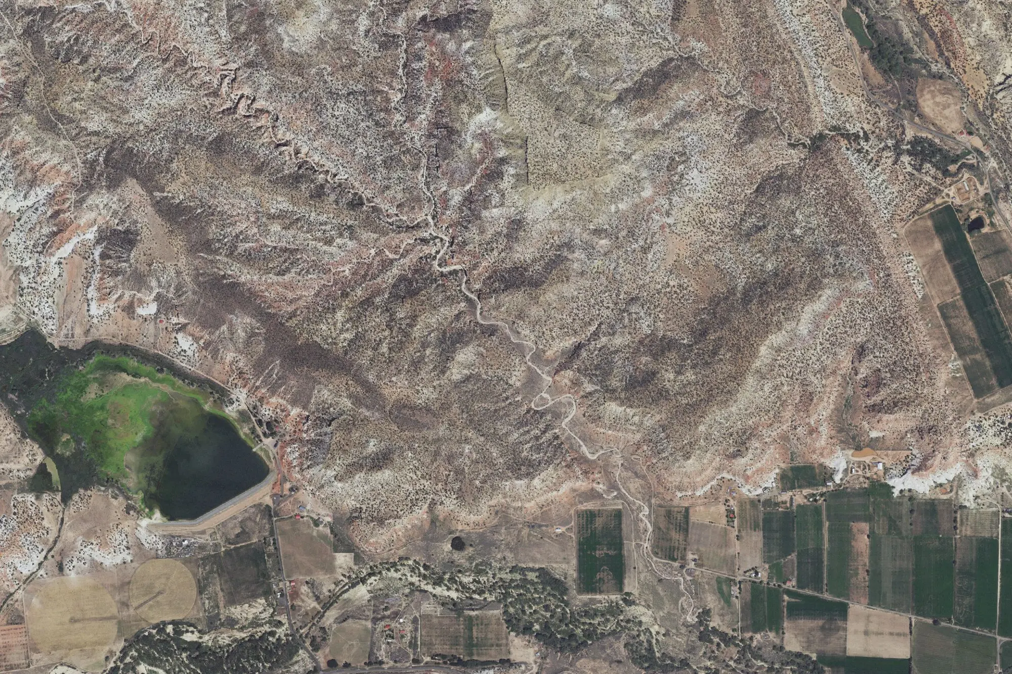 Aerial view of Escalante State Park