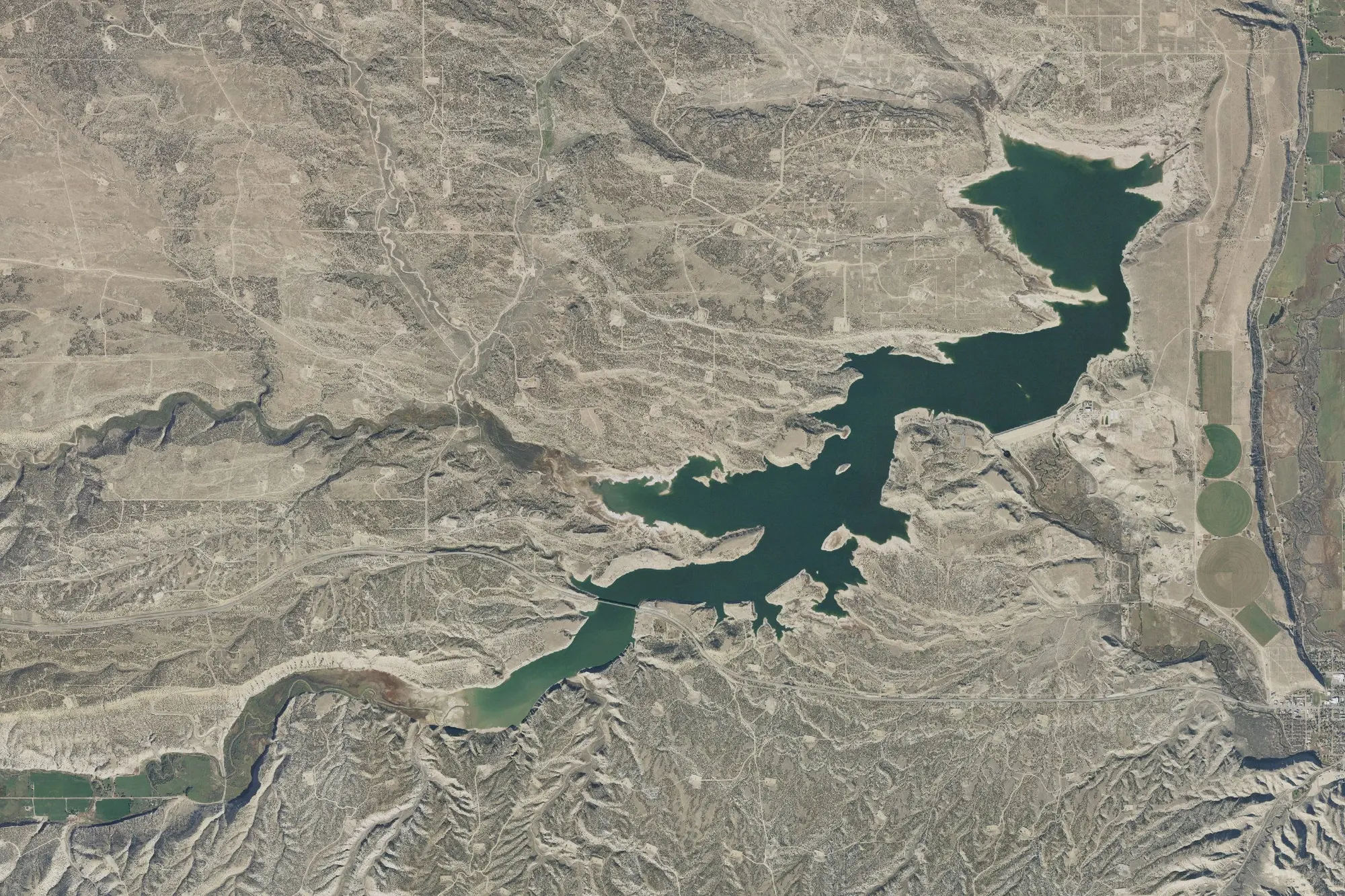 Aerial view of Starvation State Park