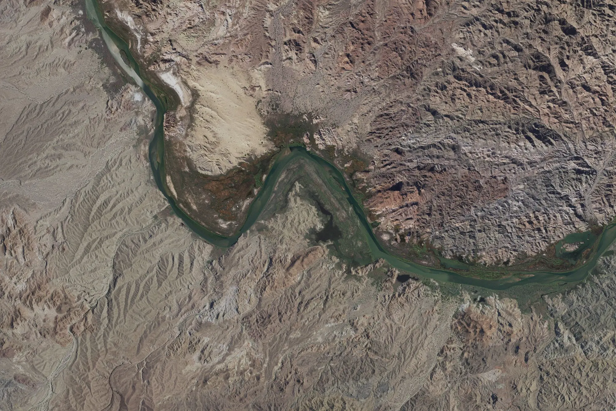Aerial view of Picacho State Recreation Area