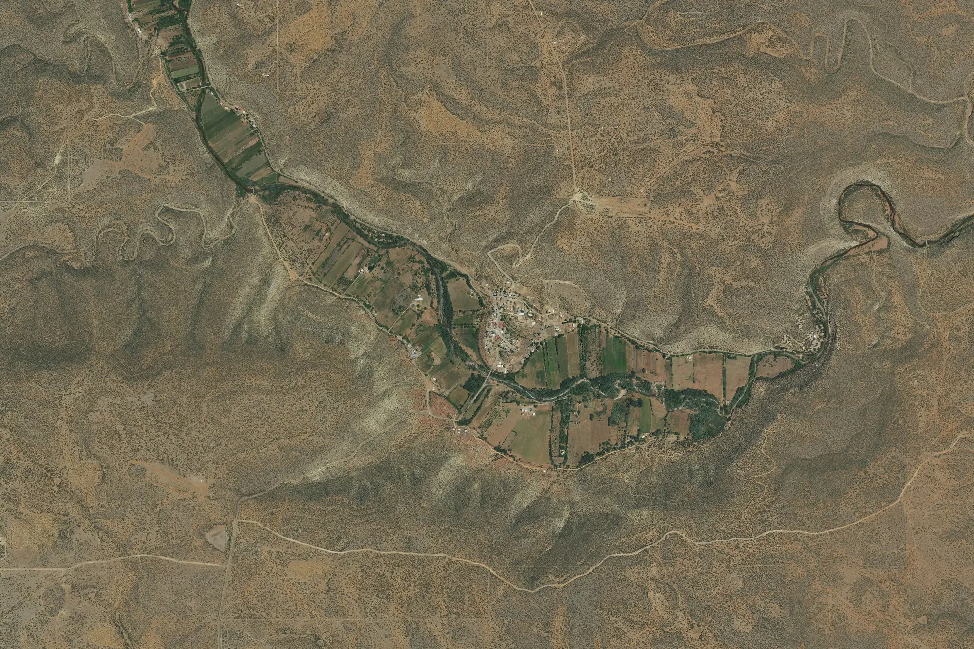 Aerial view of Villanueva State Park