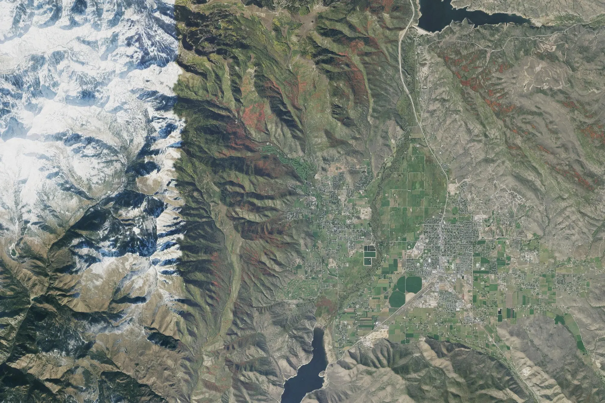 Aerial view of Wasatch Mountain State Park