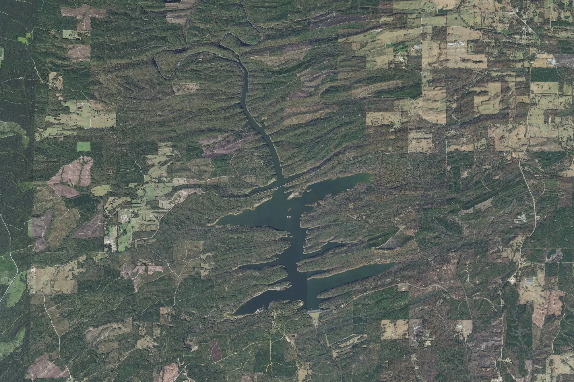 Aerial view of Dequeen Recreation Area