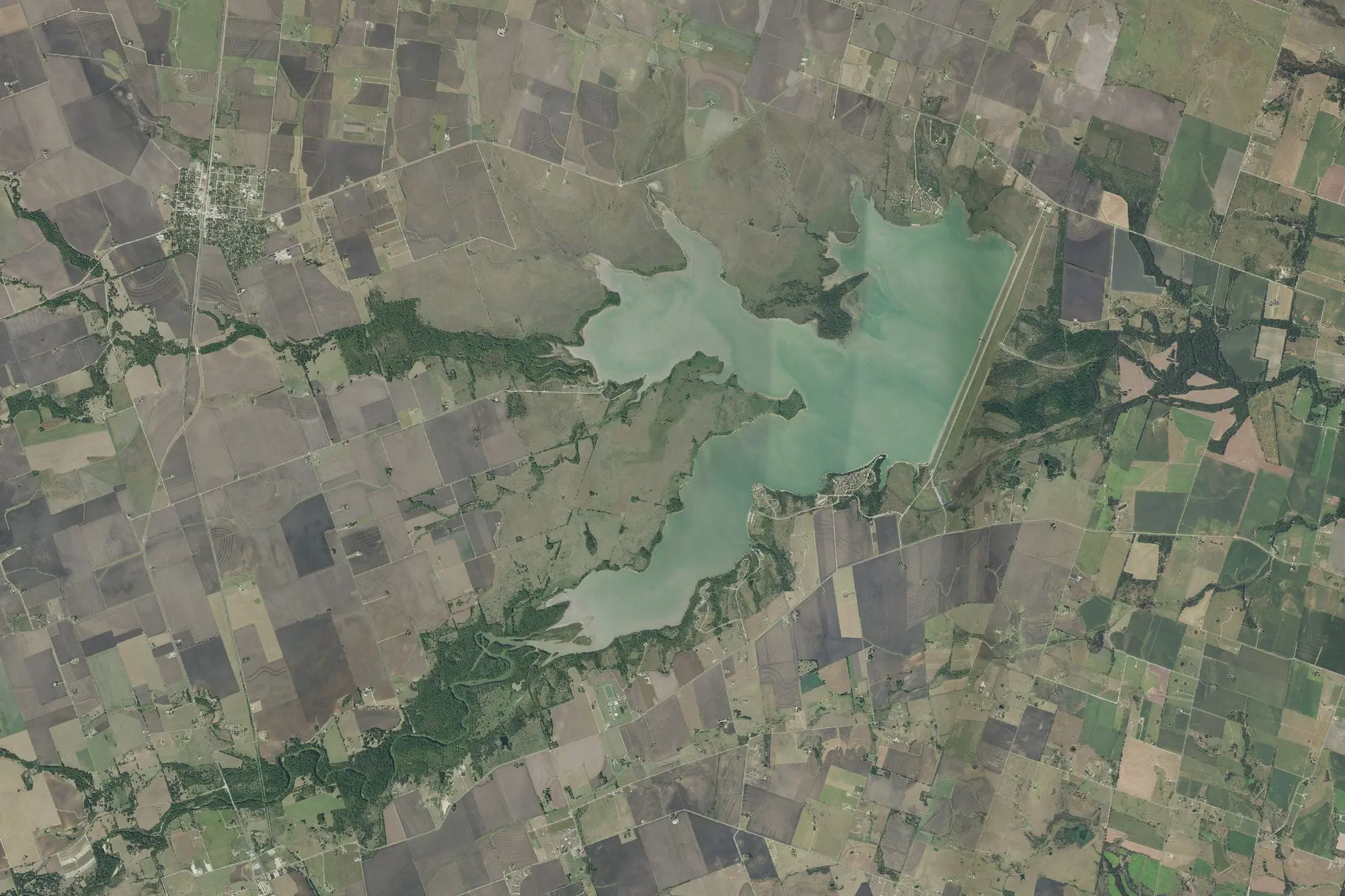 Aerial view of Granger Recreation Area