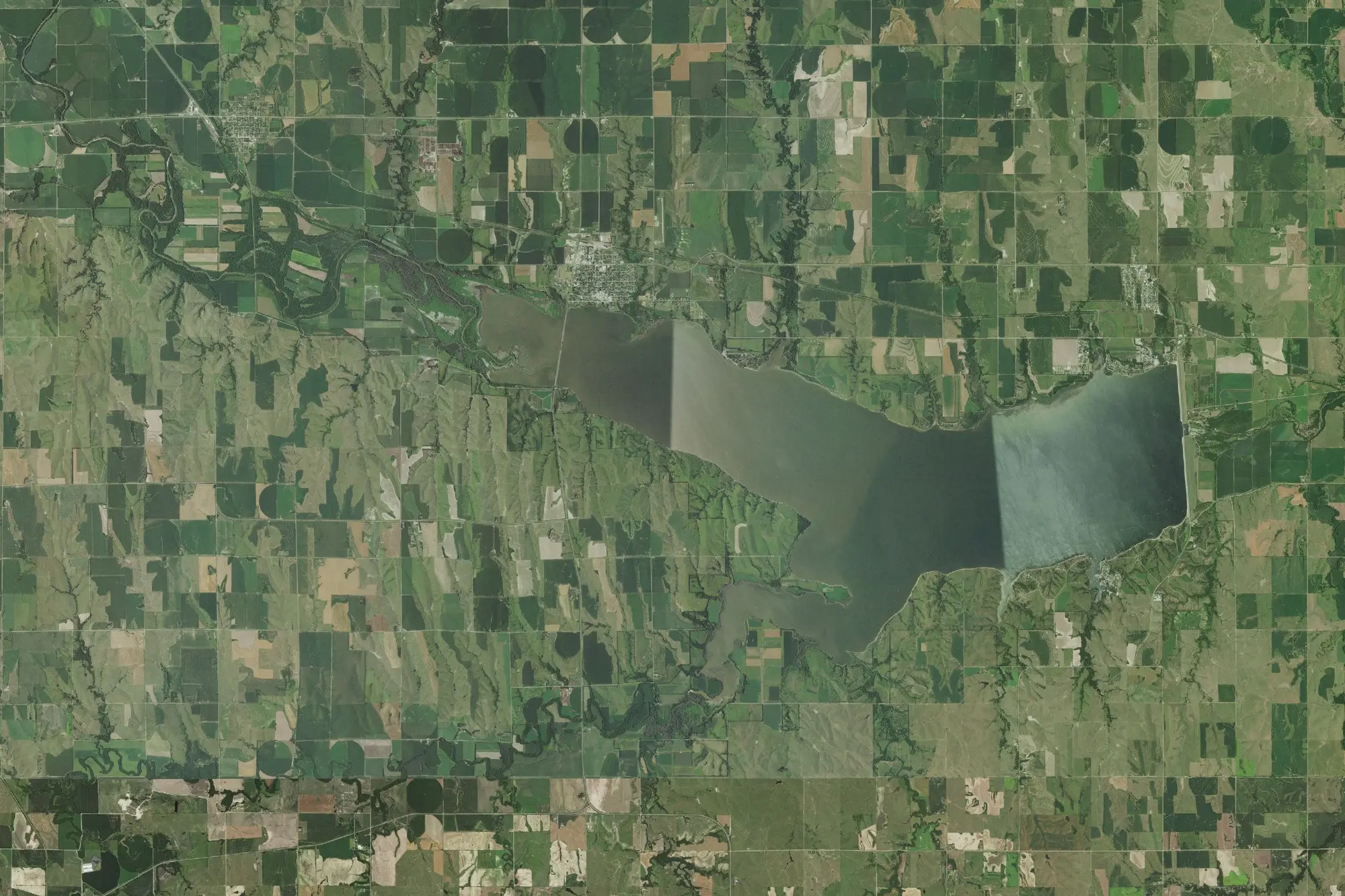 Aerial view of Harlan County Recreation Area