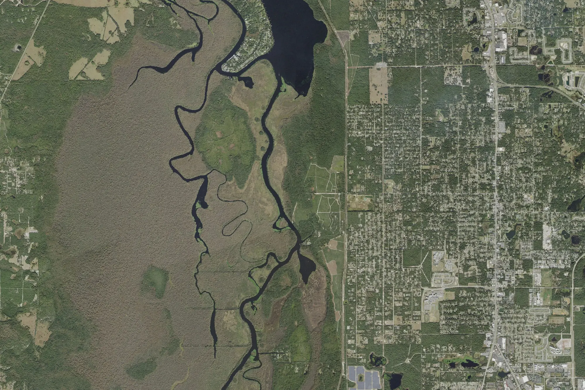 Aerial view of Blue Spring State Park