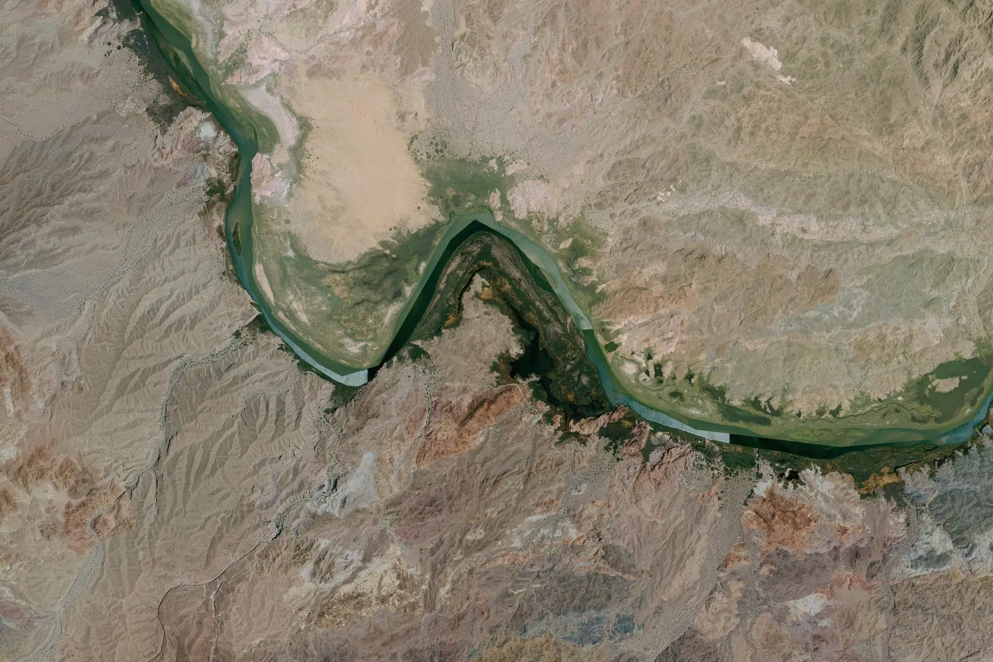 Aerial view of Picacho State Recreation Area