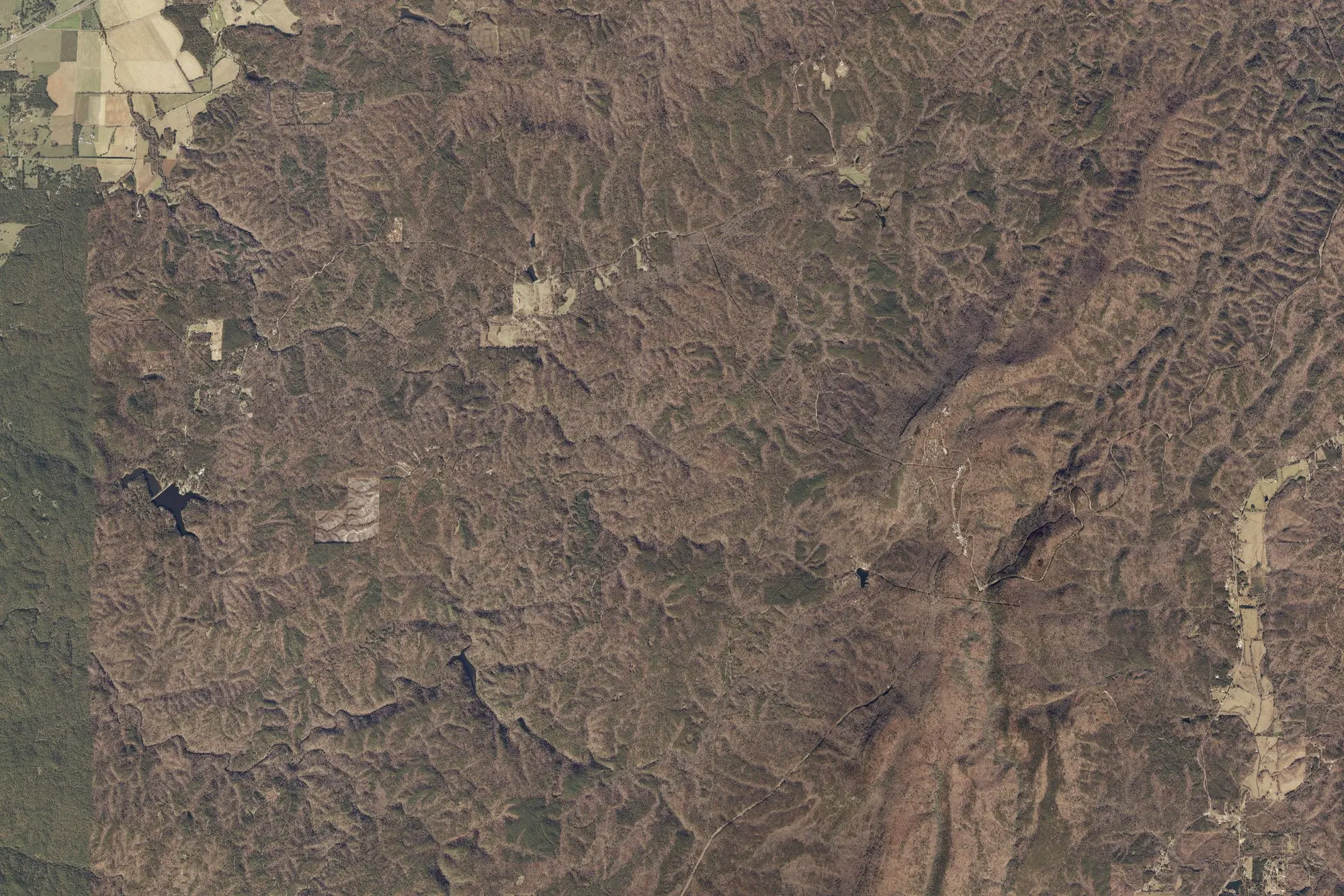 Aerial view of Cheaha State Park