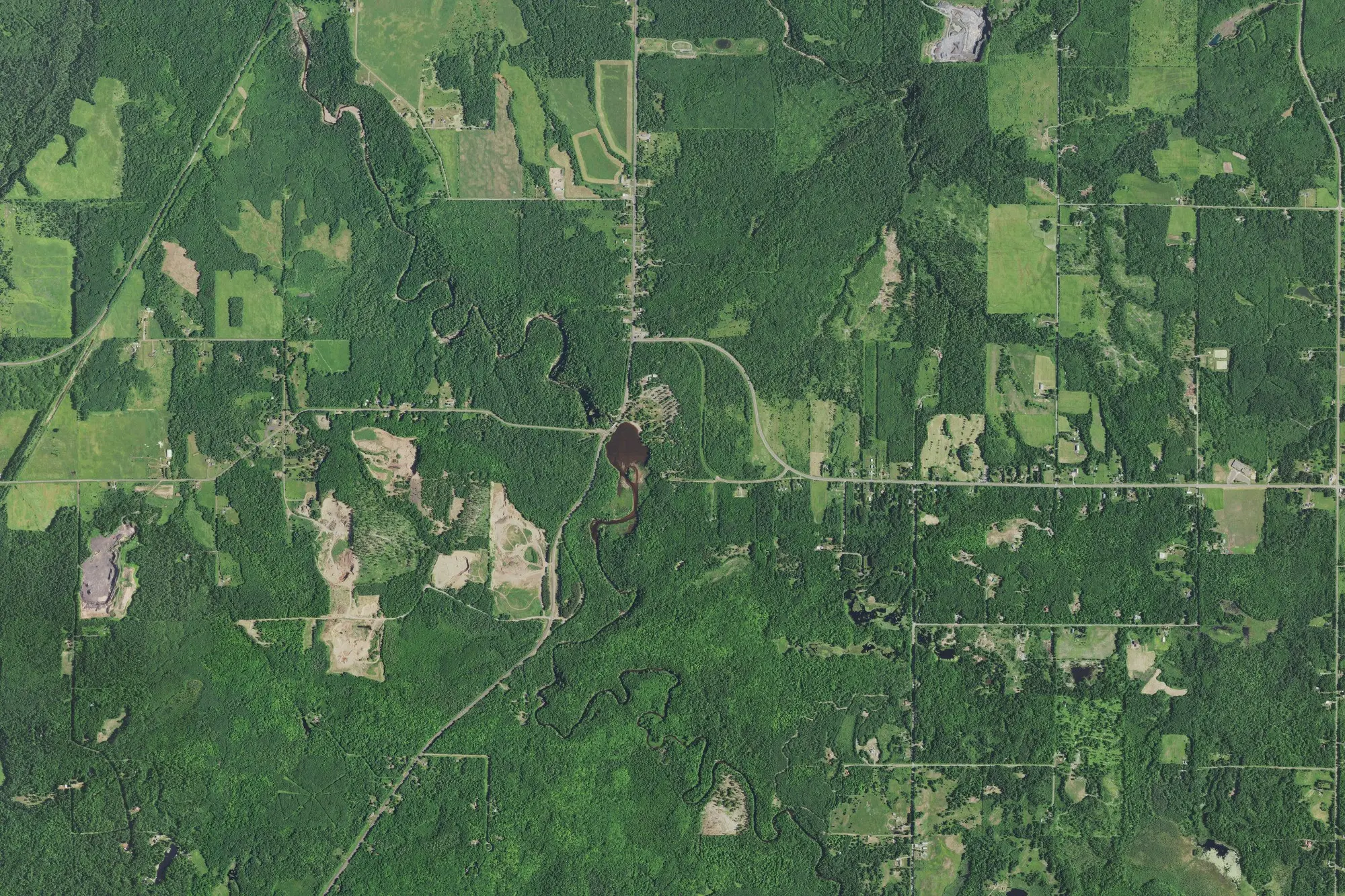 Aerial view of Pattison State Park