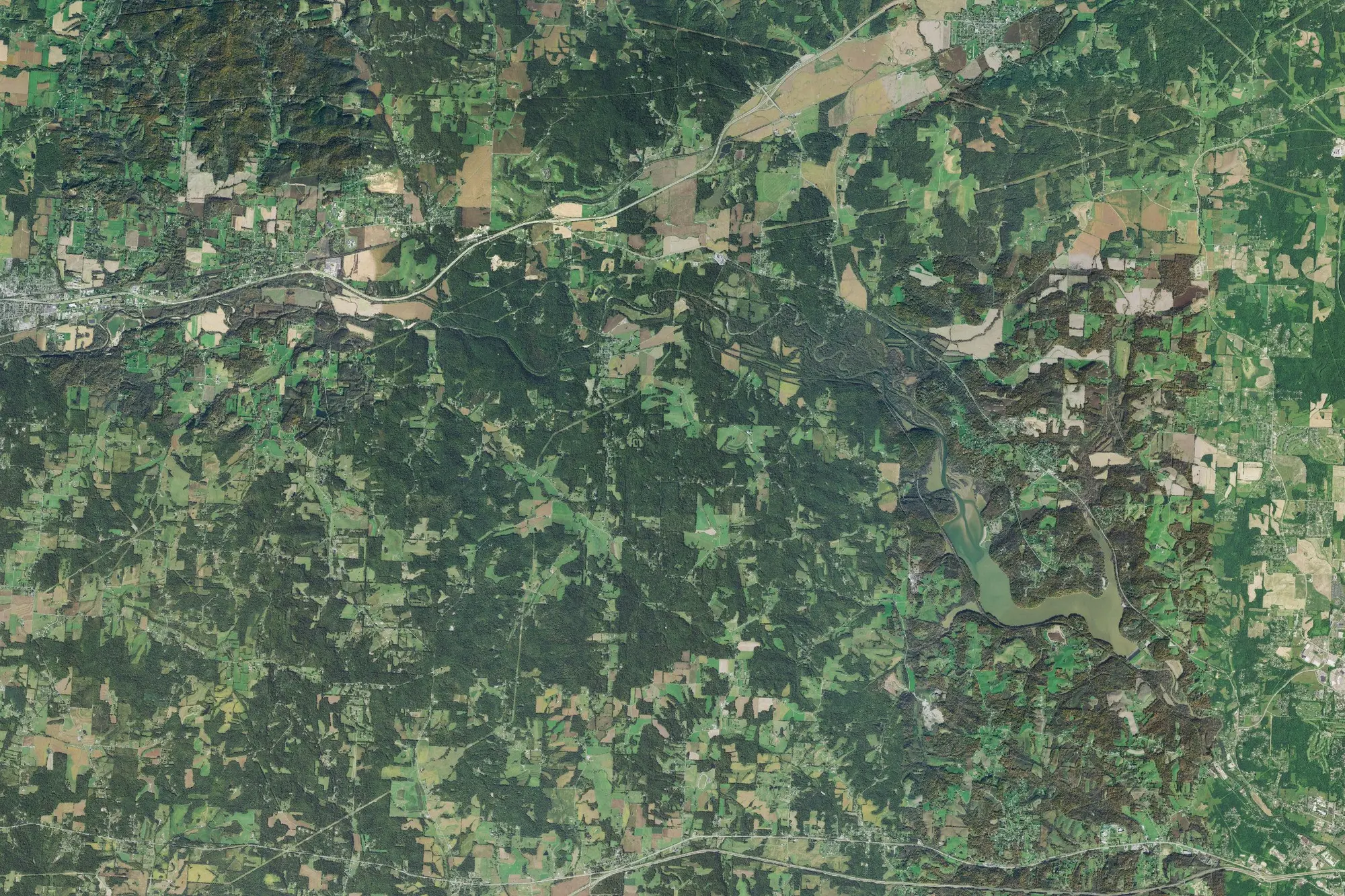 Aerial view of Dillon Recreation Area