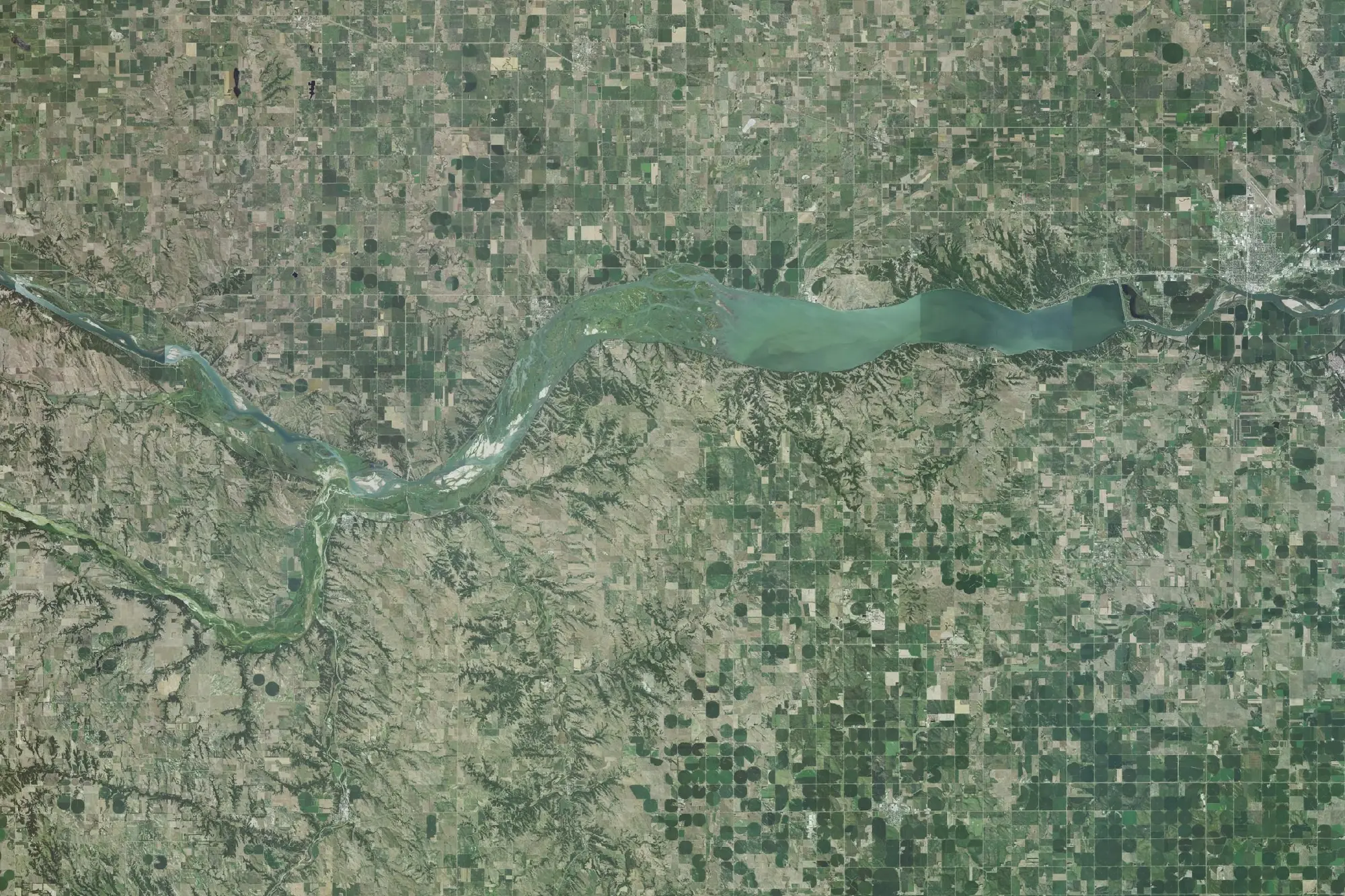 Aerial view of Lewis And Clark Recreation Area