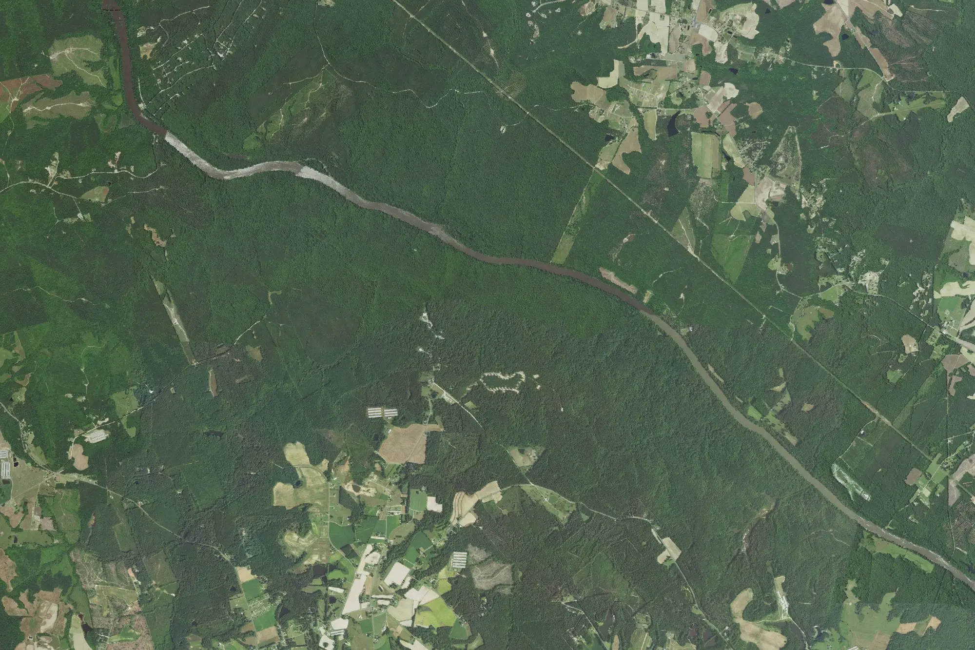 Aerial view of Raven Rock State Park