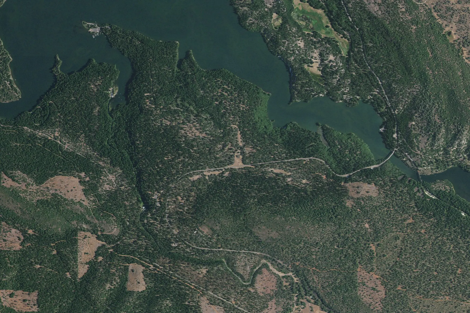Aerial view of McArthur-Burney Falls Memorial State Park