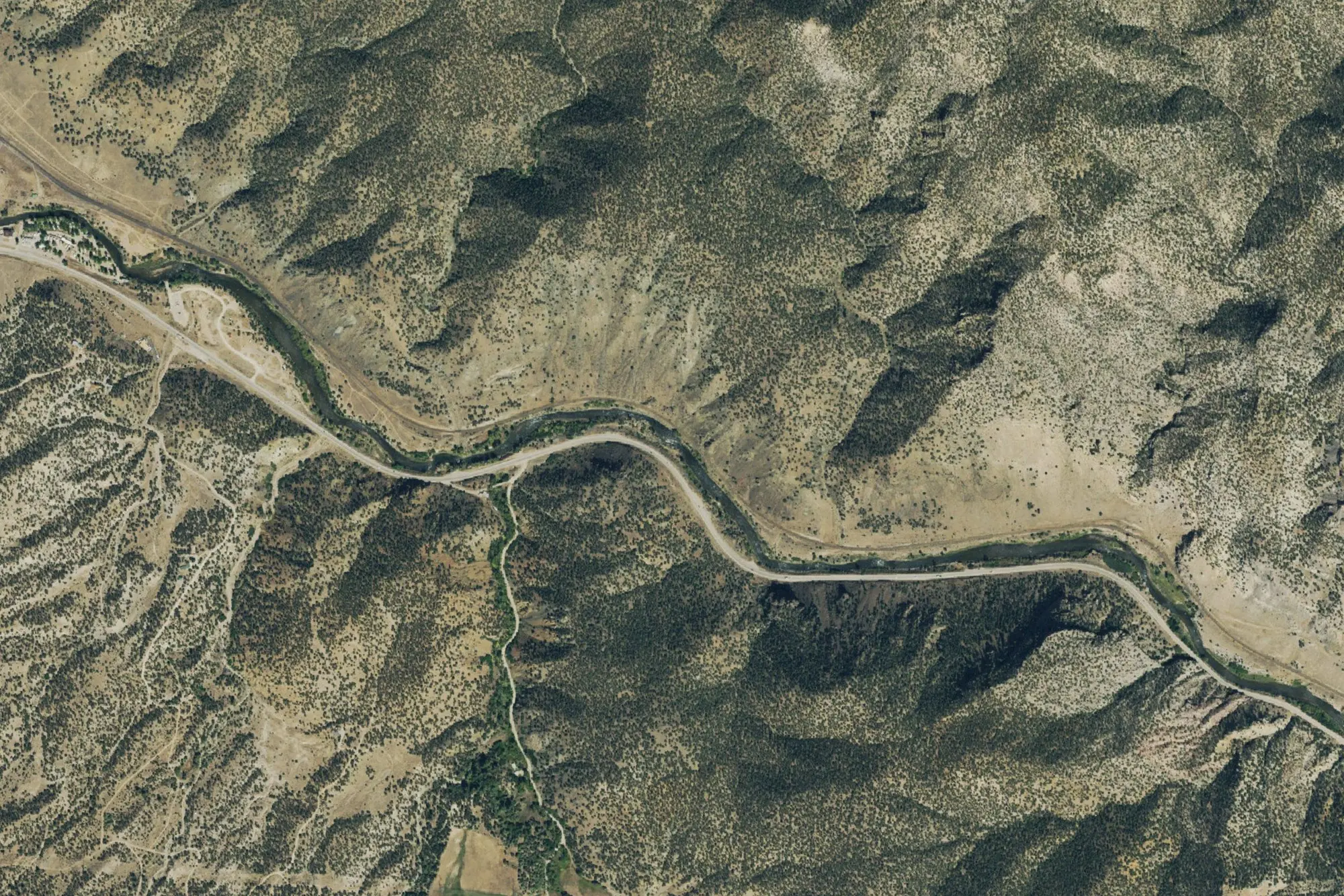 Aerial view of Arkansas Headwaters Recreation Area - Salida East