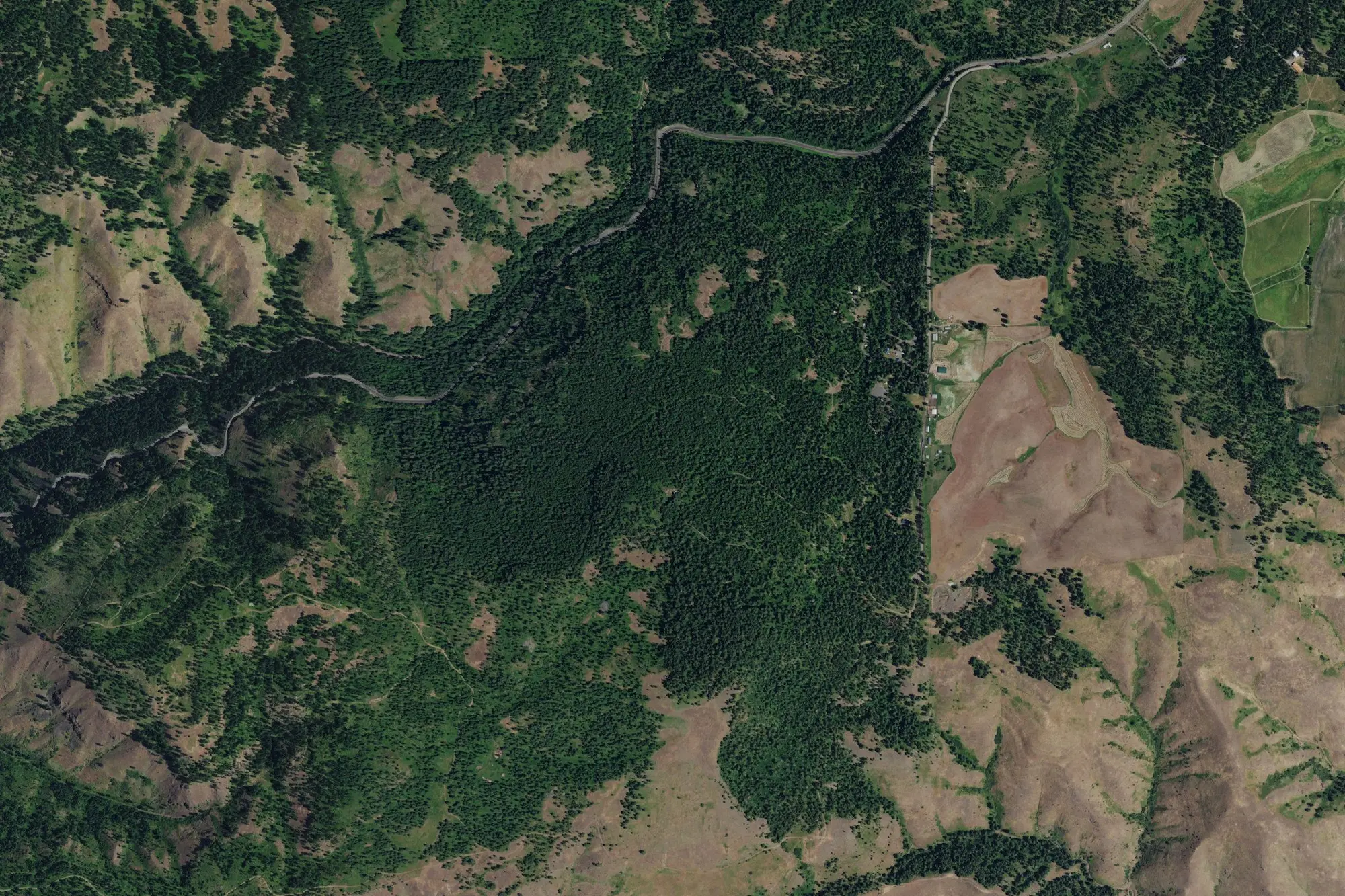 Aerial view of Fields Spring