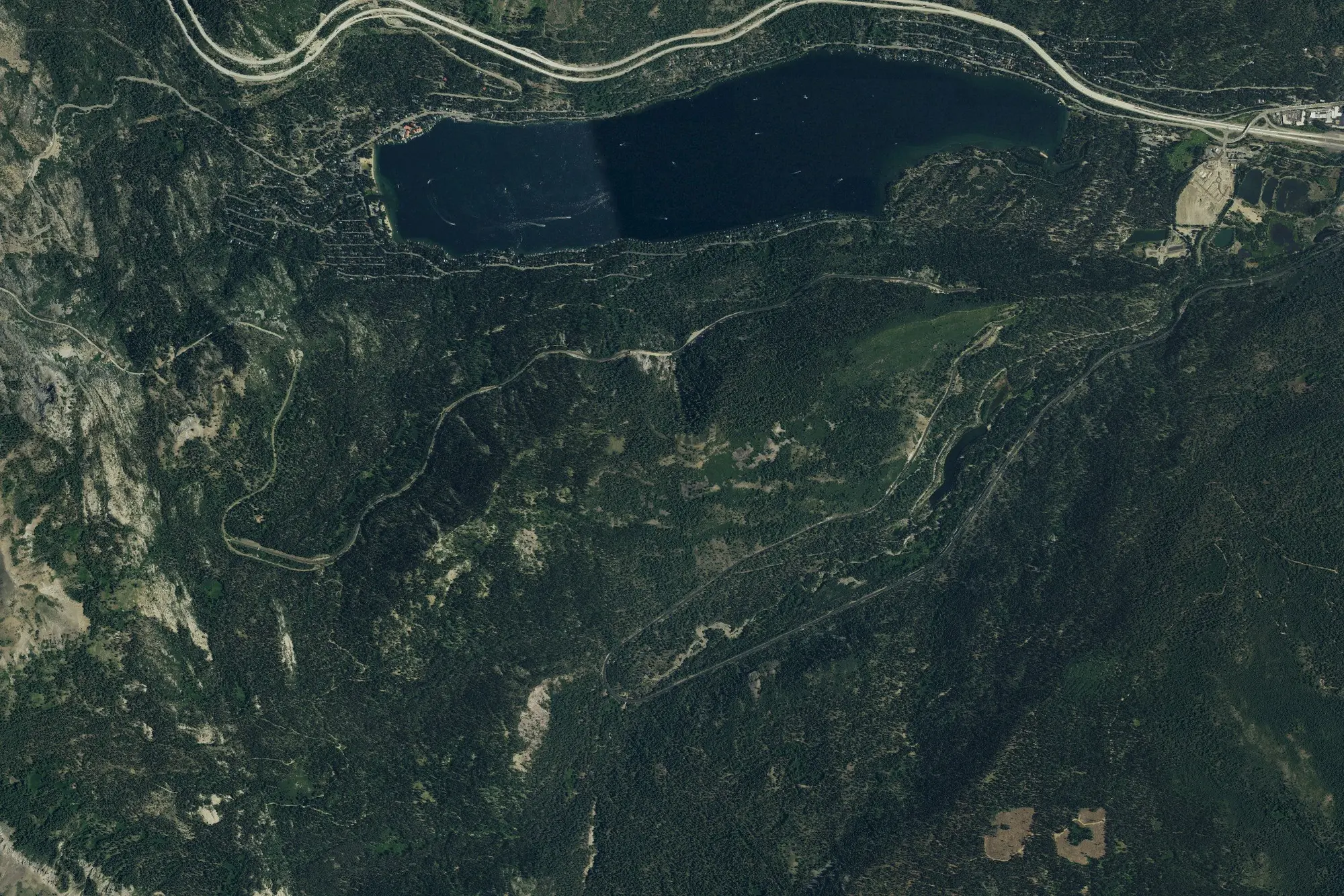 Aerial view of Donner Memorial State Park