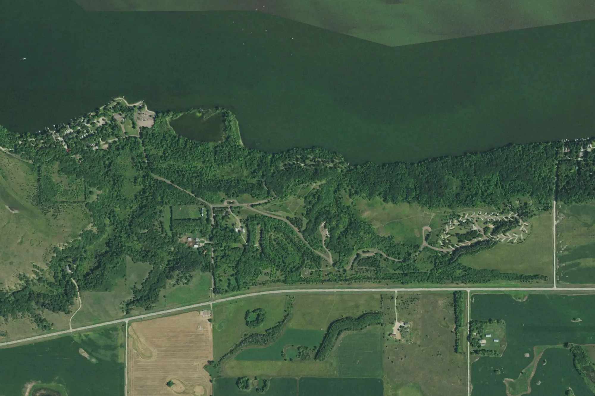 Aerial view of Hartford Beach