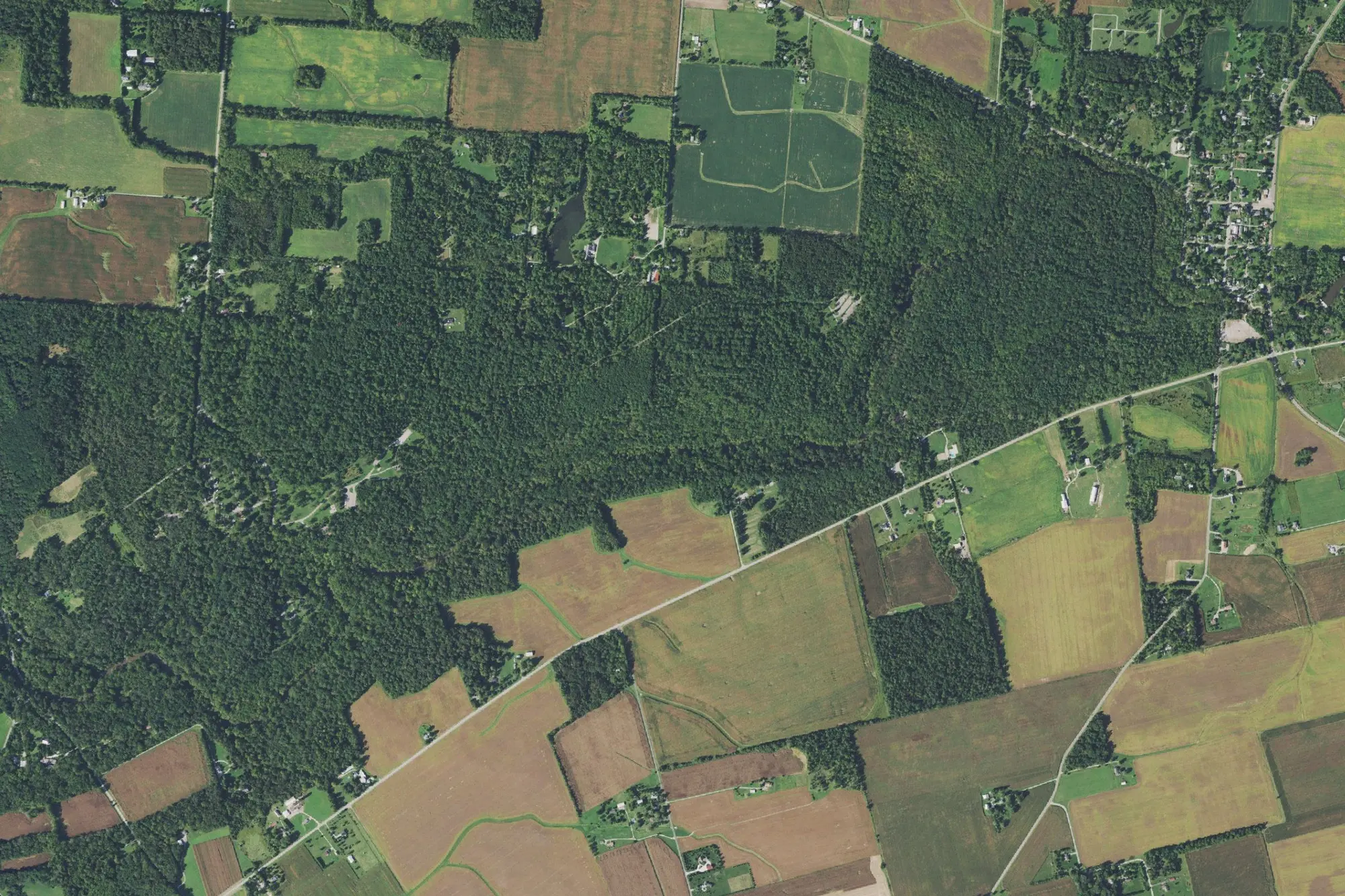 Aerial view of John Bryan State Park