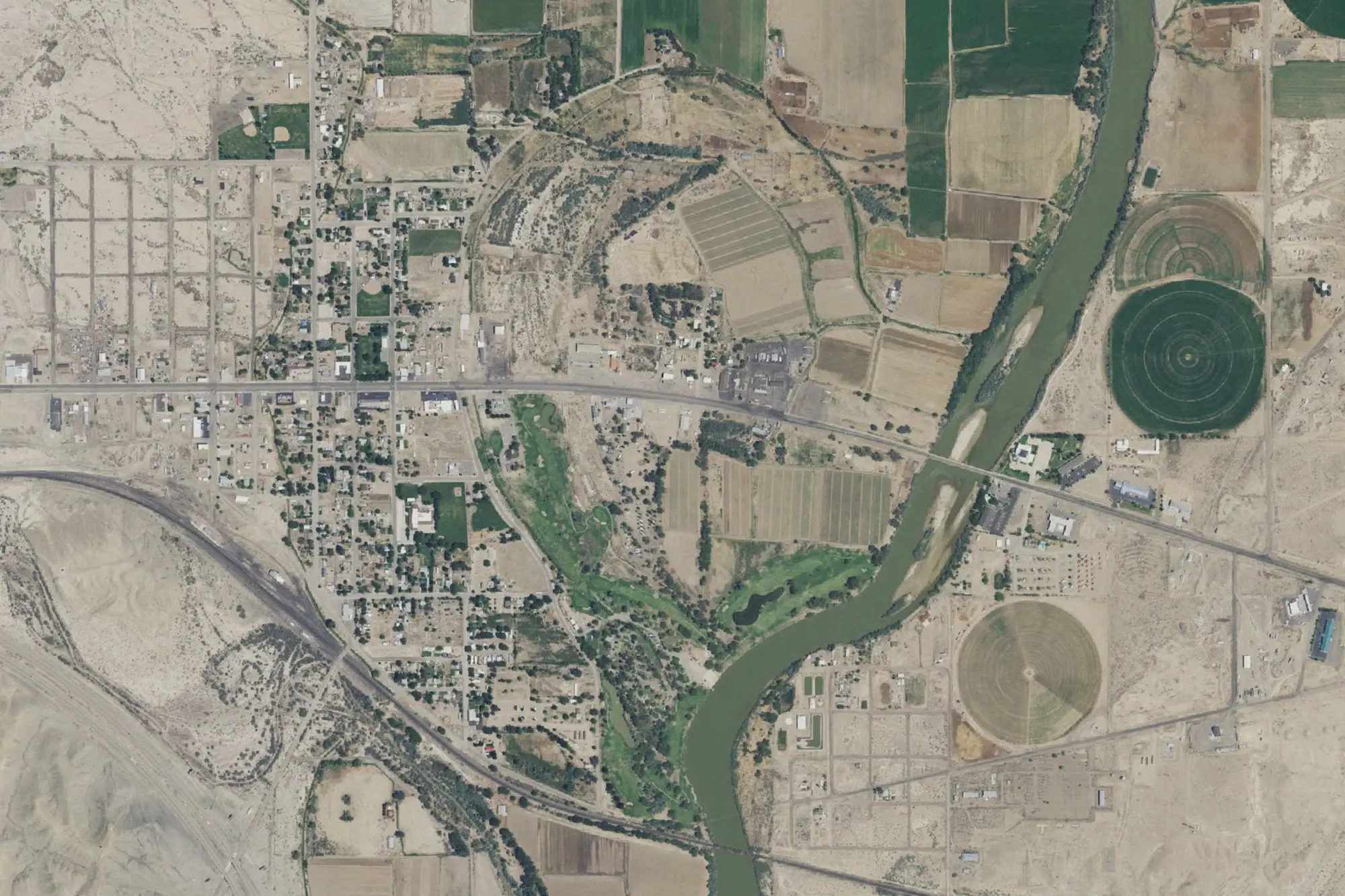 Aerial view of Green River State Park