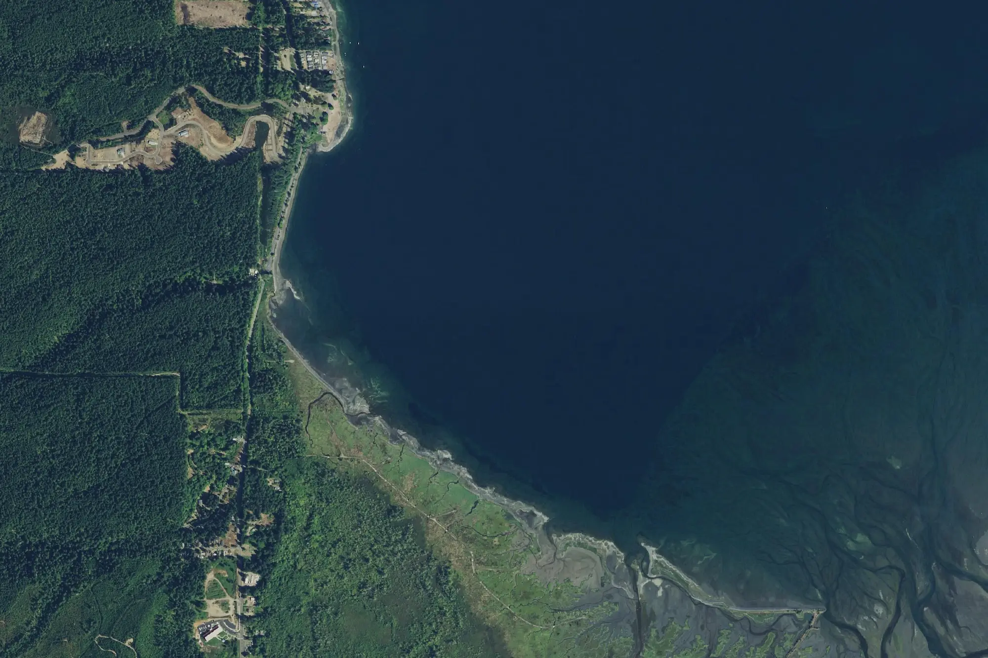 Aerial view of Potlatch