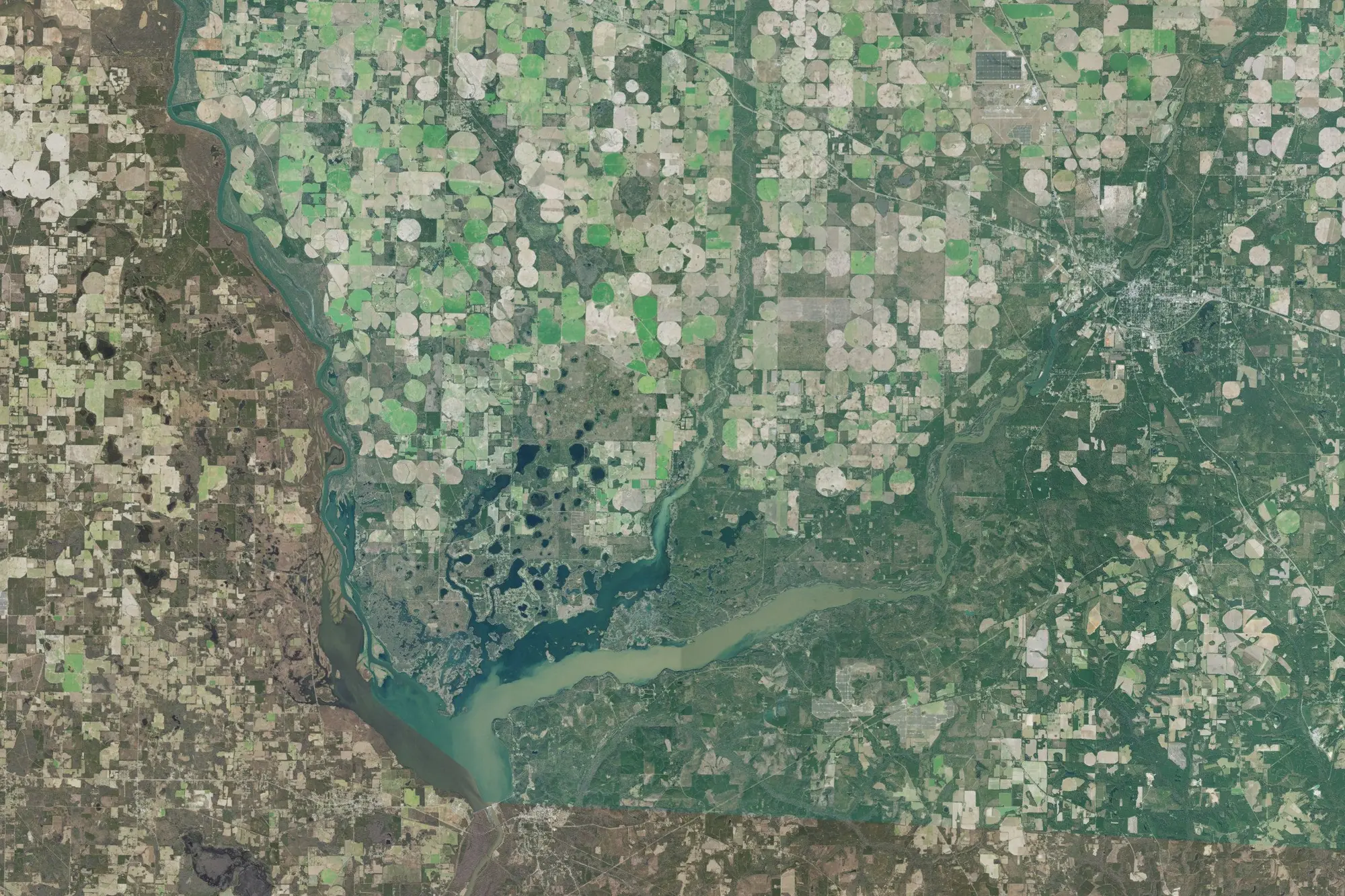 Aerial view of Seminole Recreation Area