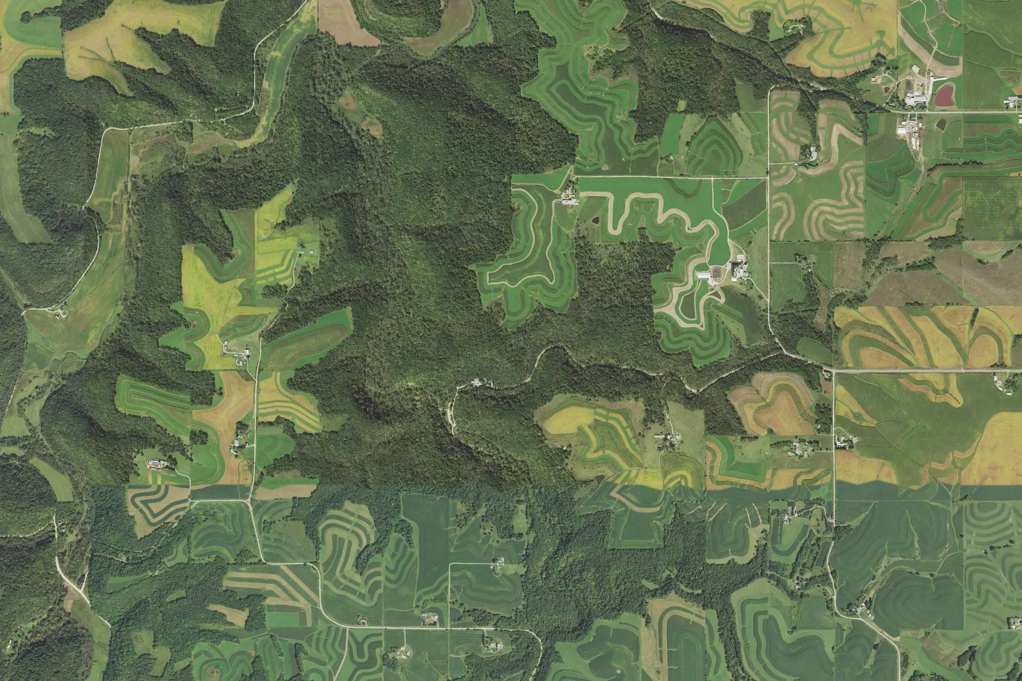 Aerial view of Beaver Creek Valley State Park