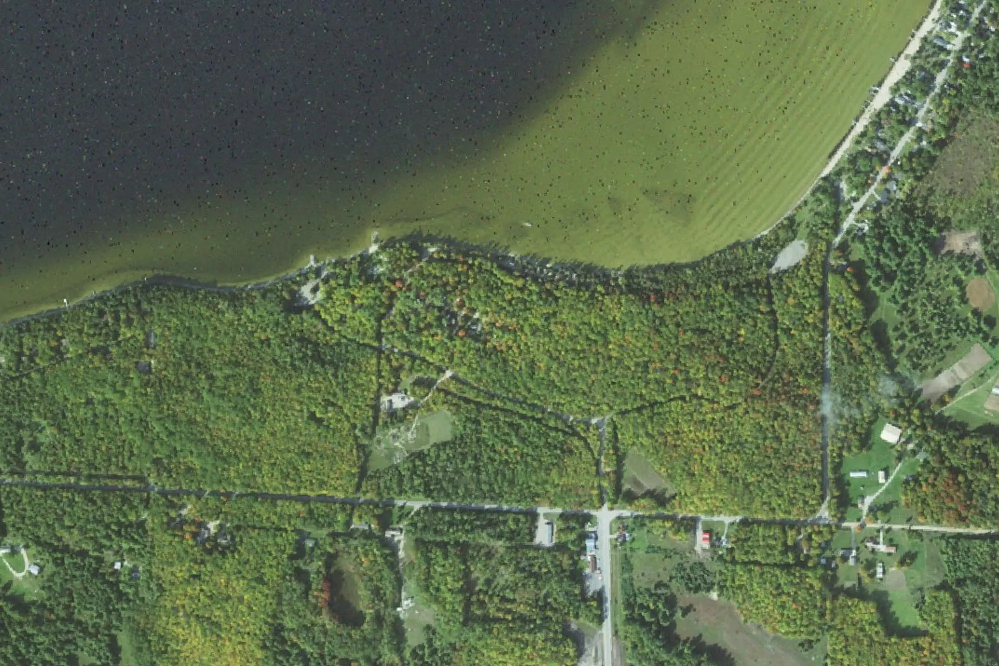 Aerial view of Onaway State Park