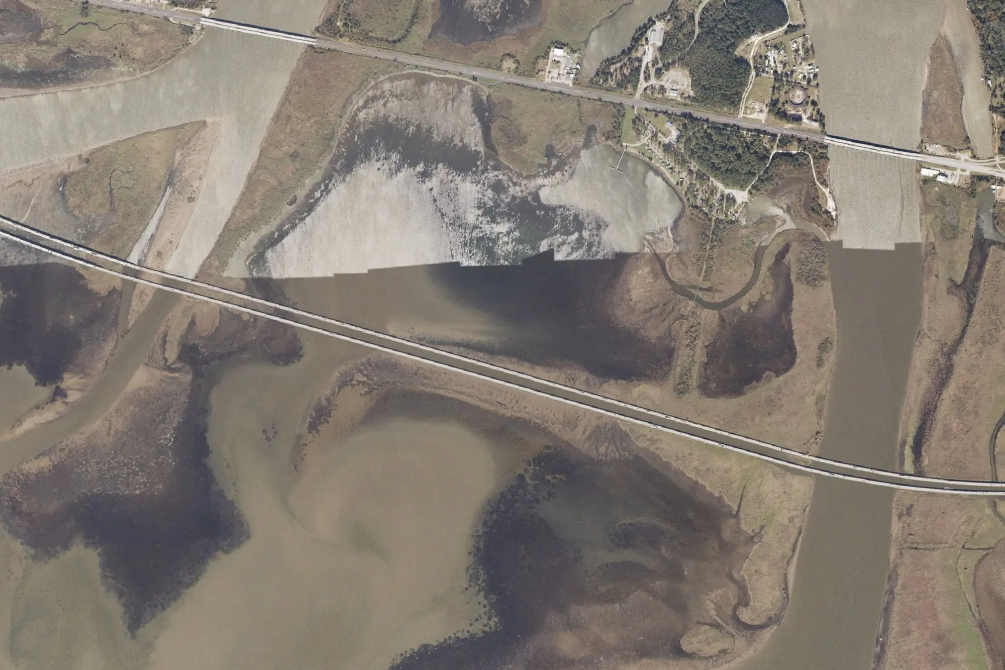 Aerial view of Meaher State Park