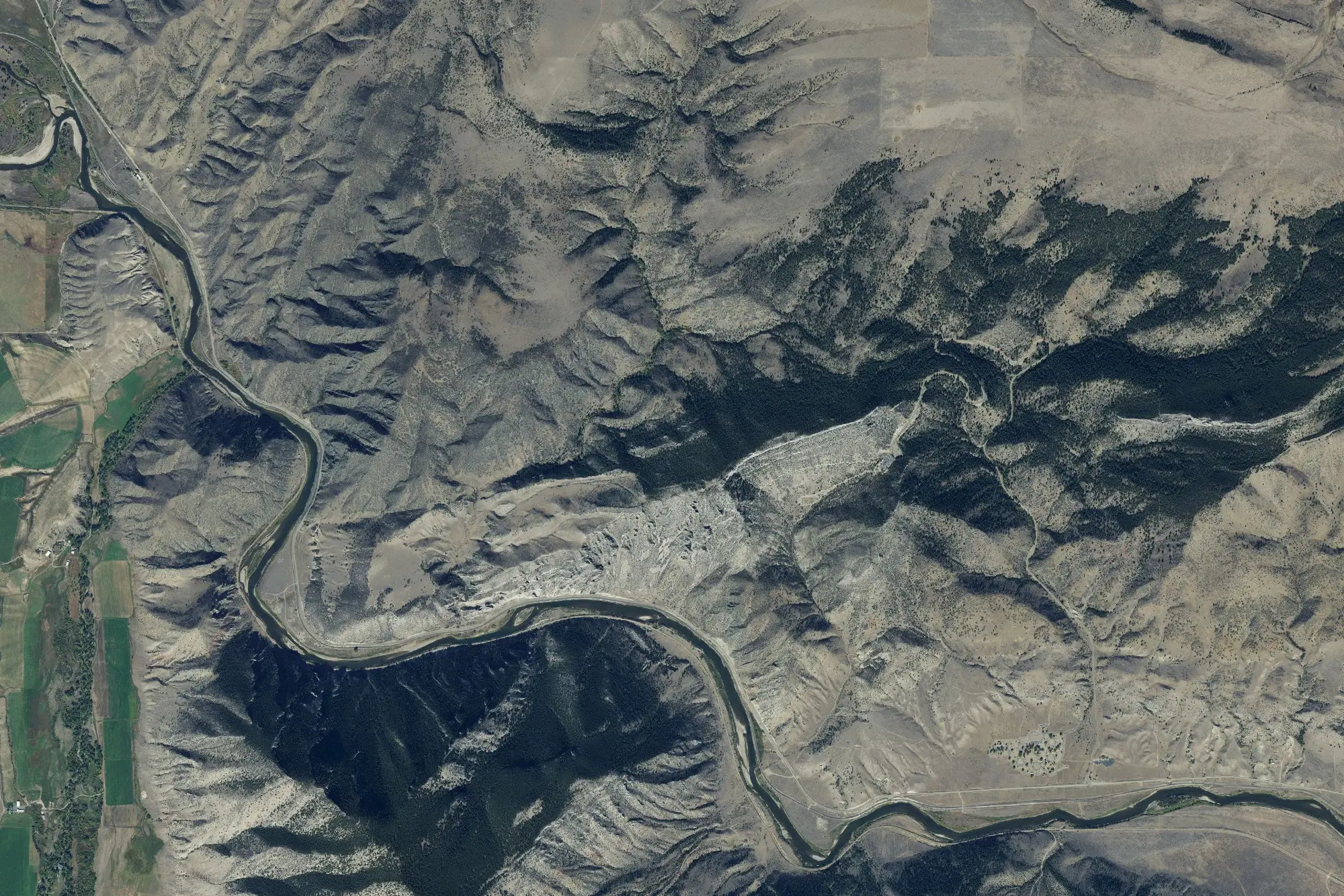 Aerial view of Lewis and Clark Caverns State Park