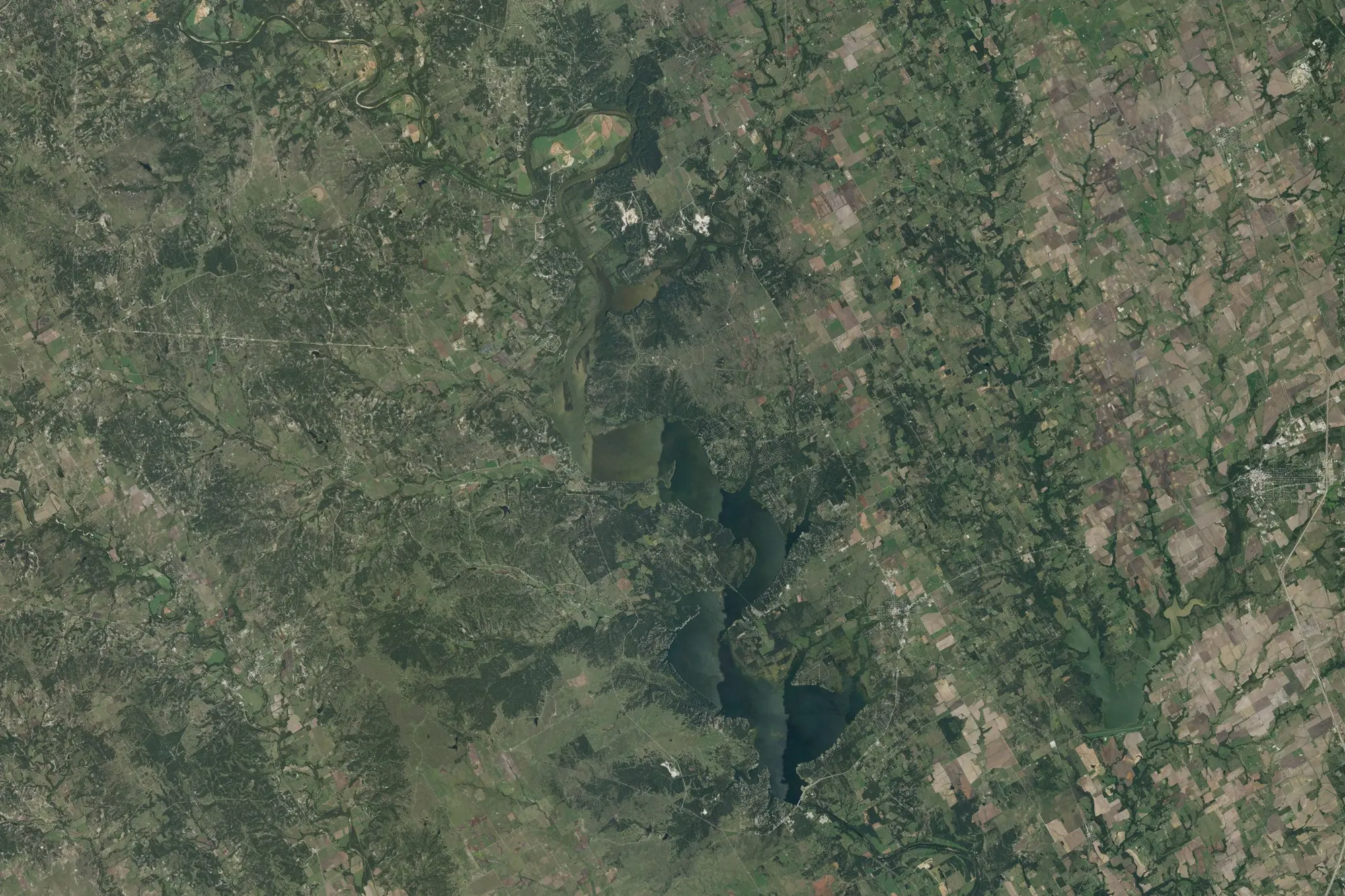 Aerial view of Whitney Point Recreation Area