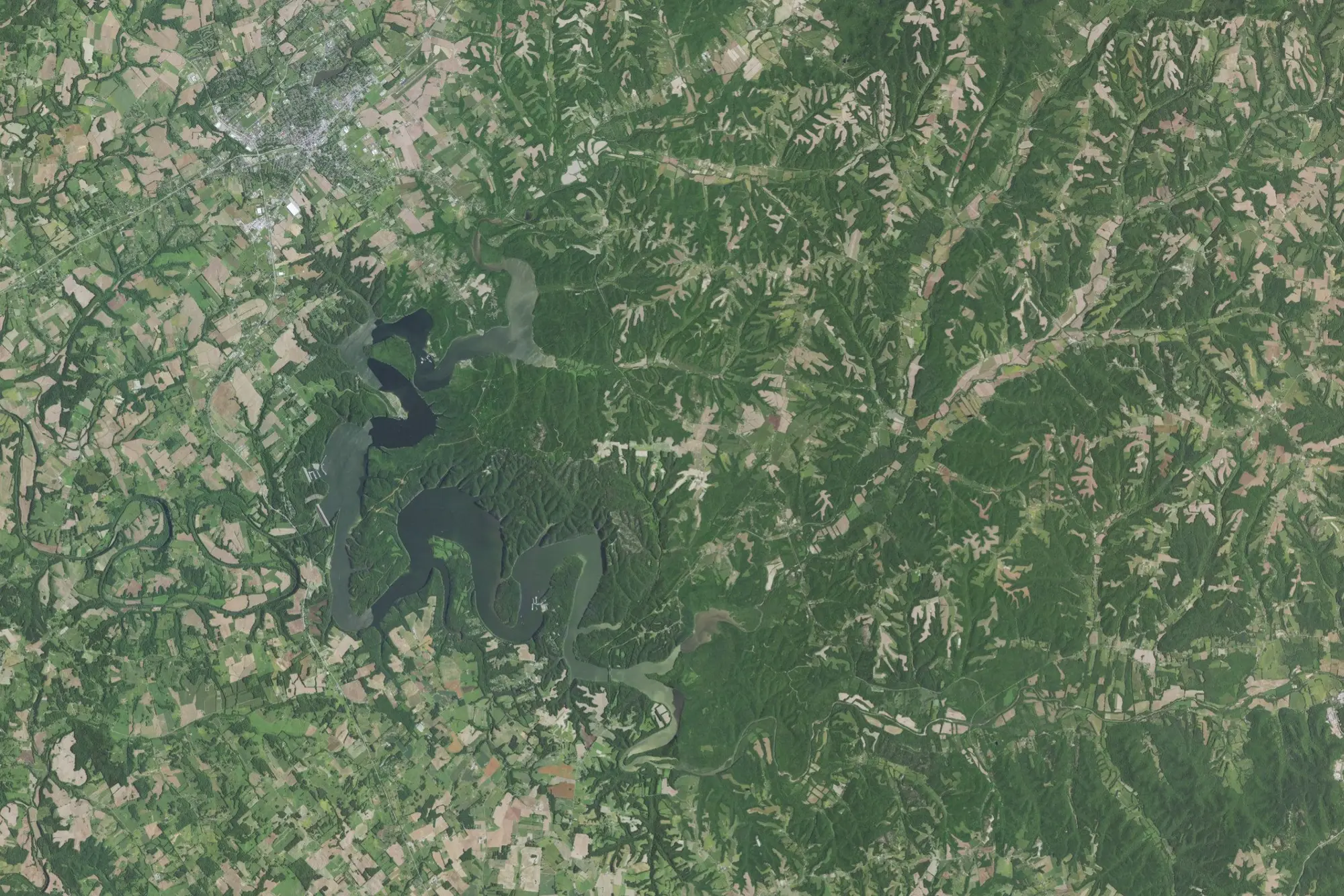 Aerial view of Green Rv Recreation Area