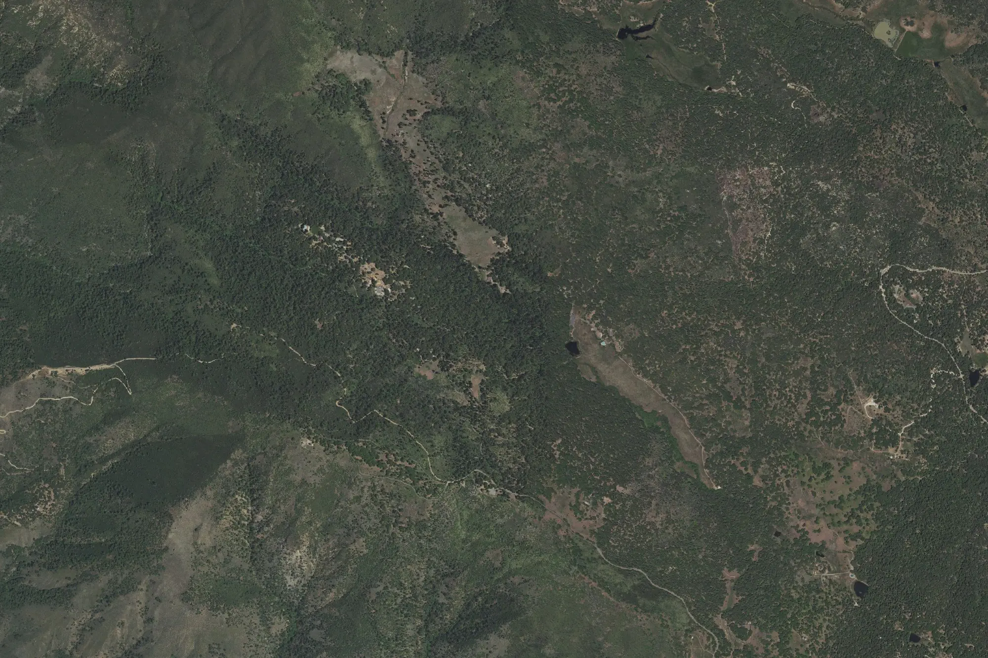 Aerial view of Palomar Mountain State Park