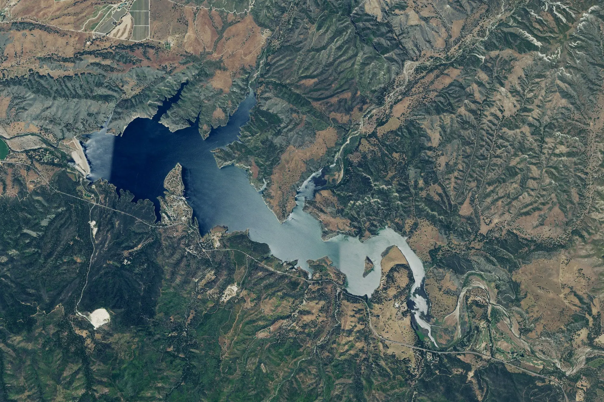 Aerial view of Cachuma Lake Recreational Area