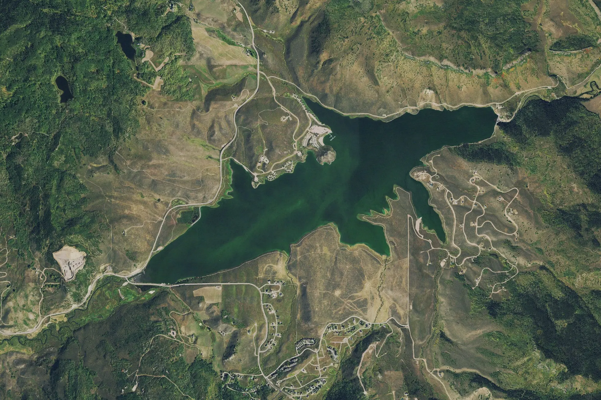 Aerial view of Stagecoach State Park