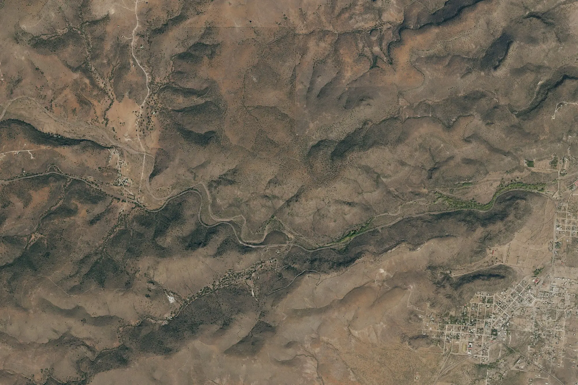 Aerial view of Davis Mountains State Park