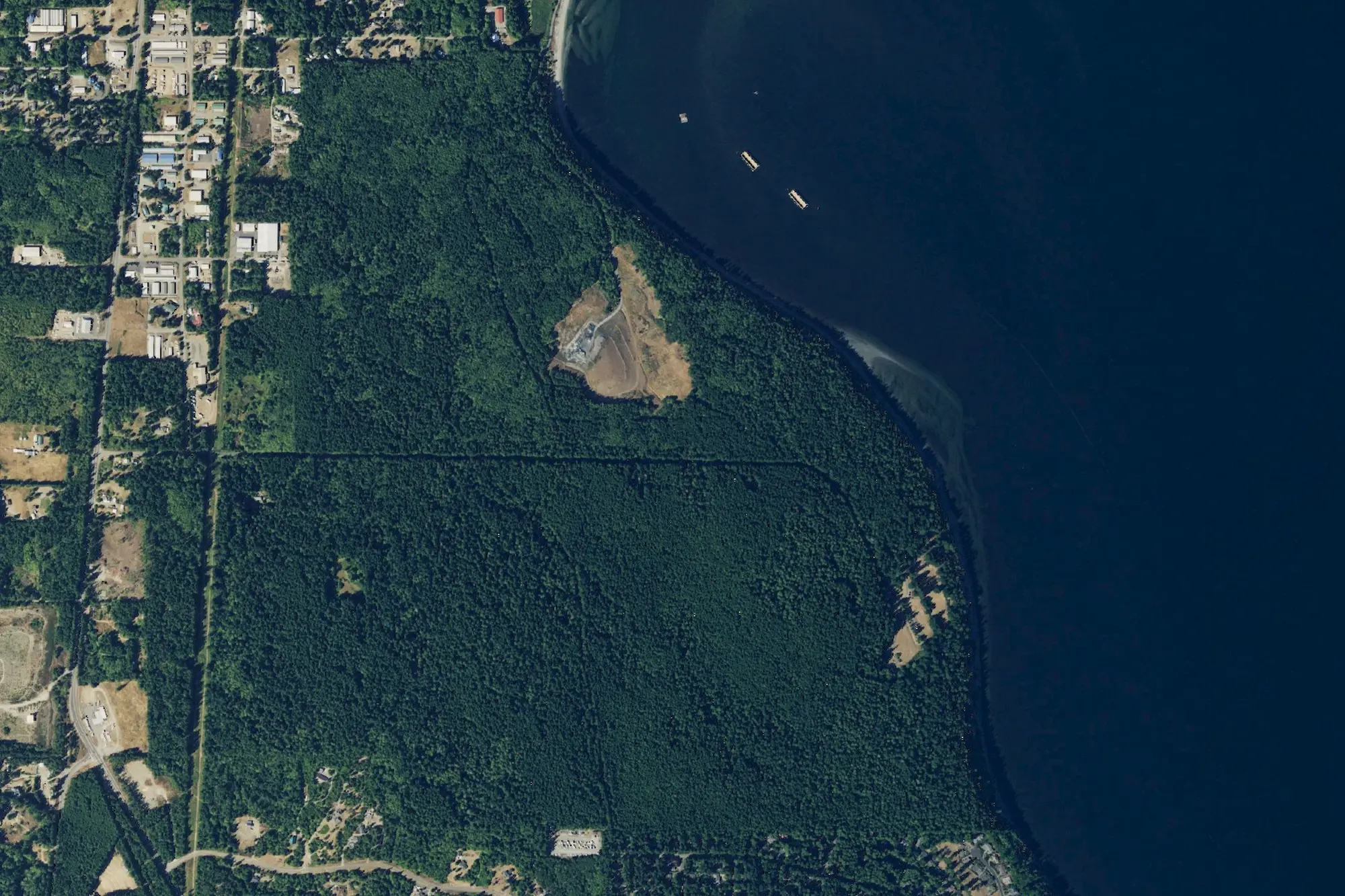 Aerial view of Fort Townsend