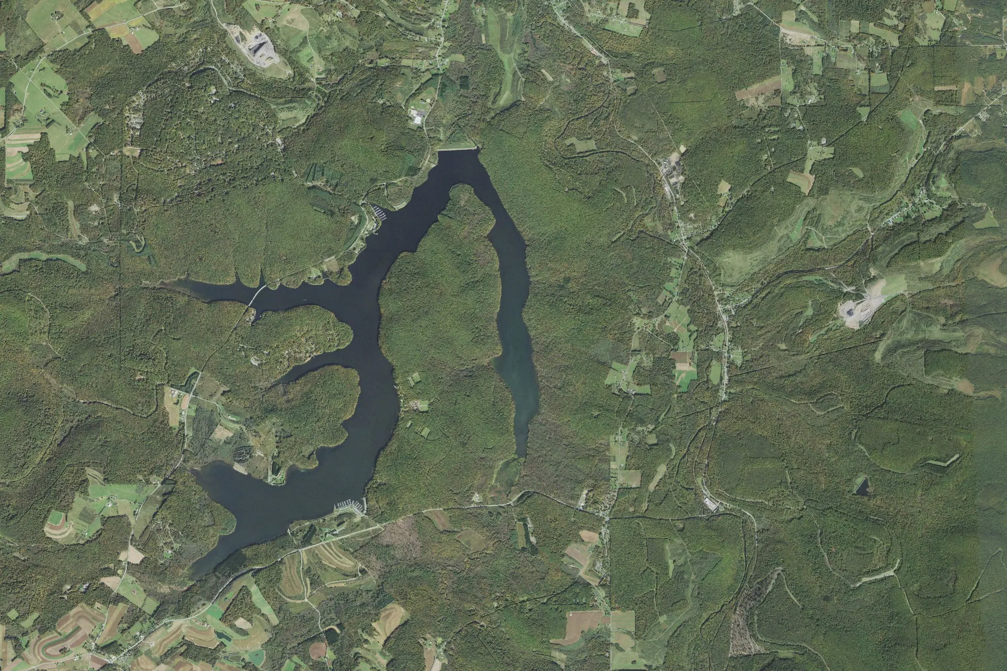 Aerial view of Prince Gallitzin State Park