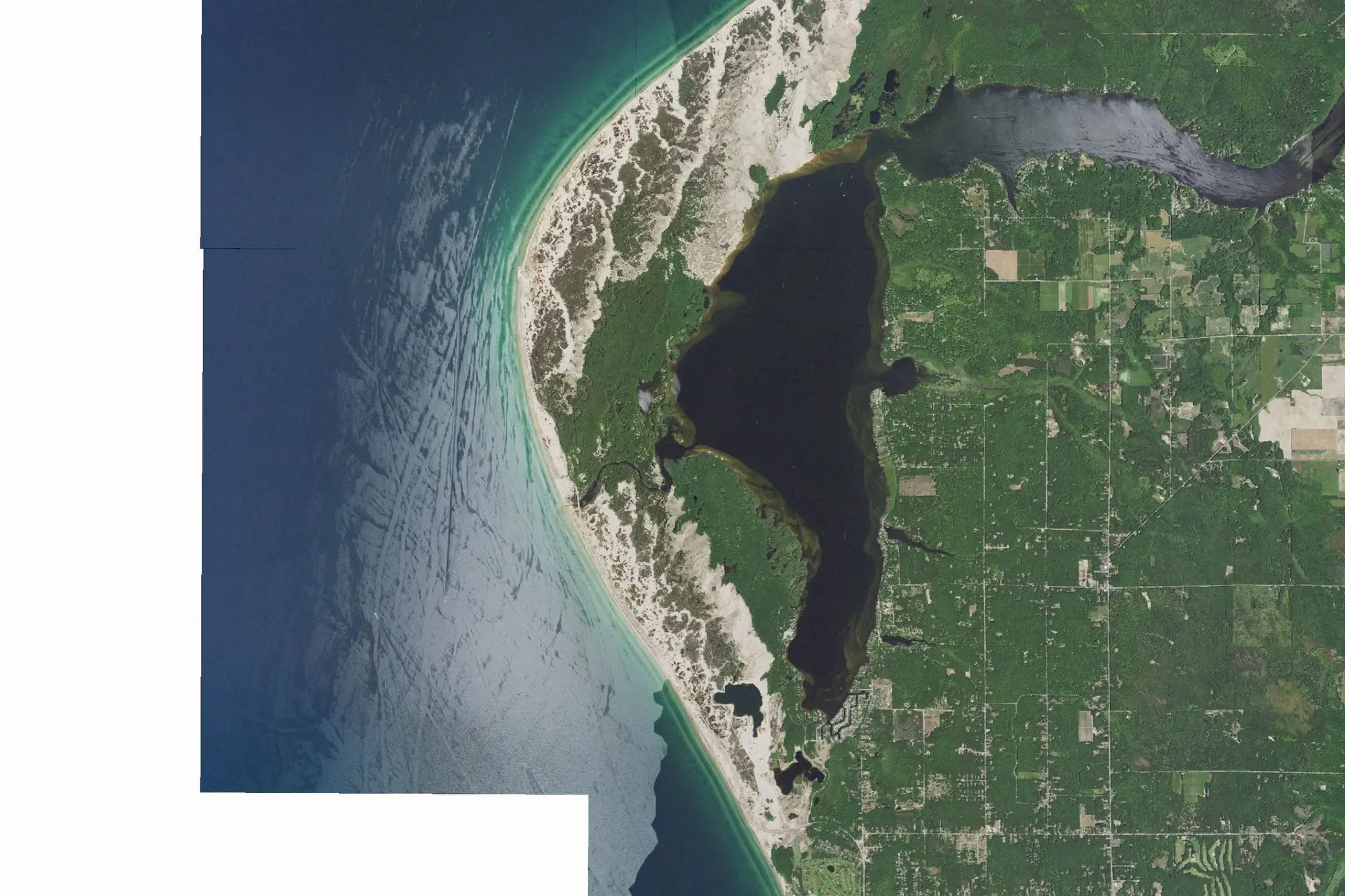 Aerial view of Ludington State Park