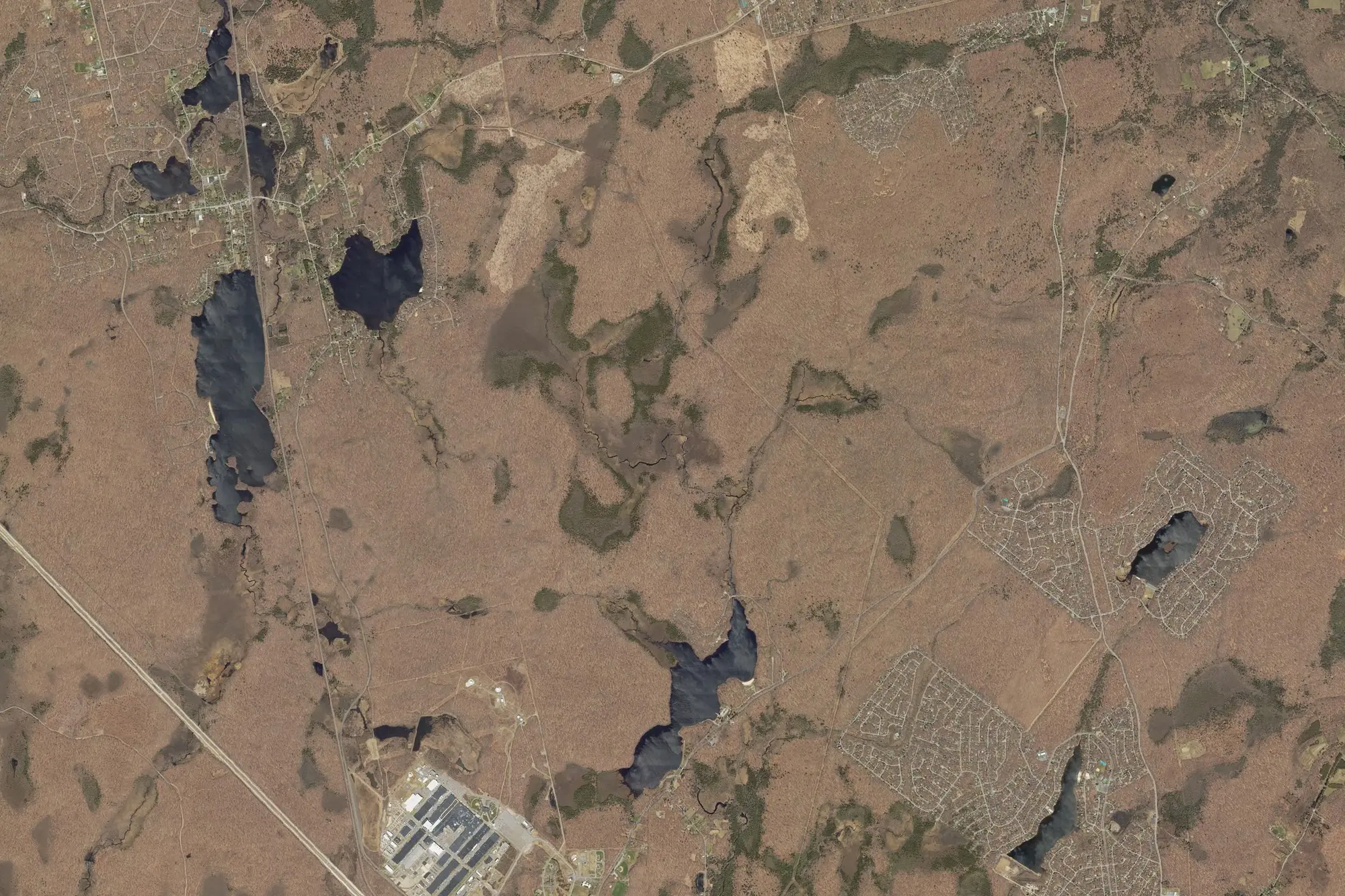 Aerial view of Tobyhanna State Park