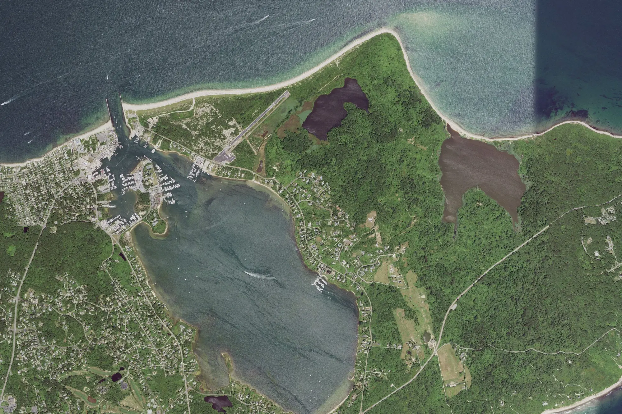 Aerial view of Montauk County Park