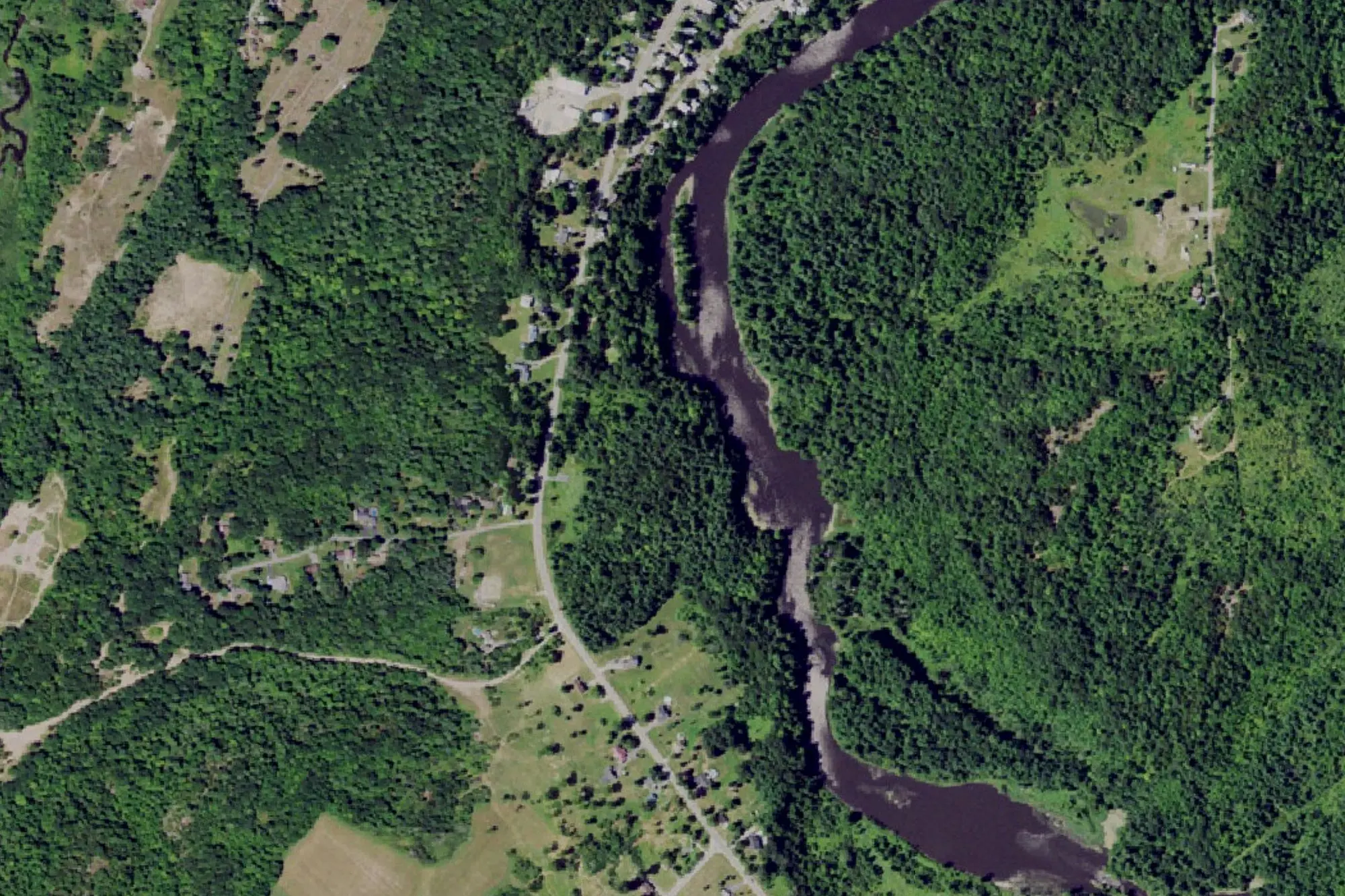 Aerial view of Theresa Village of Land