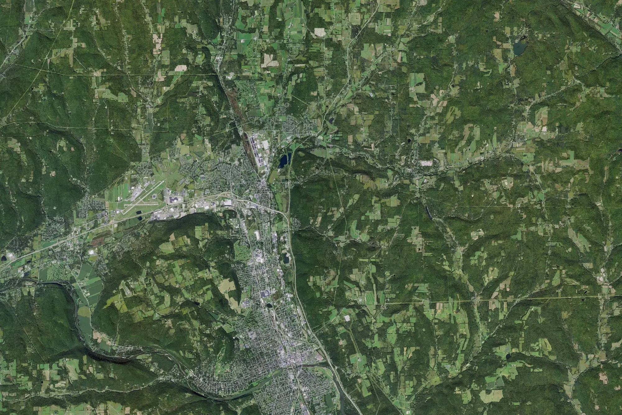 Aerial view of County Of Chemung Land