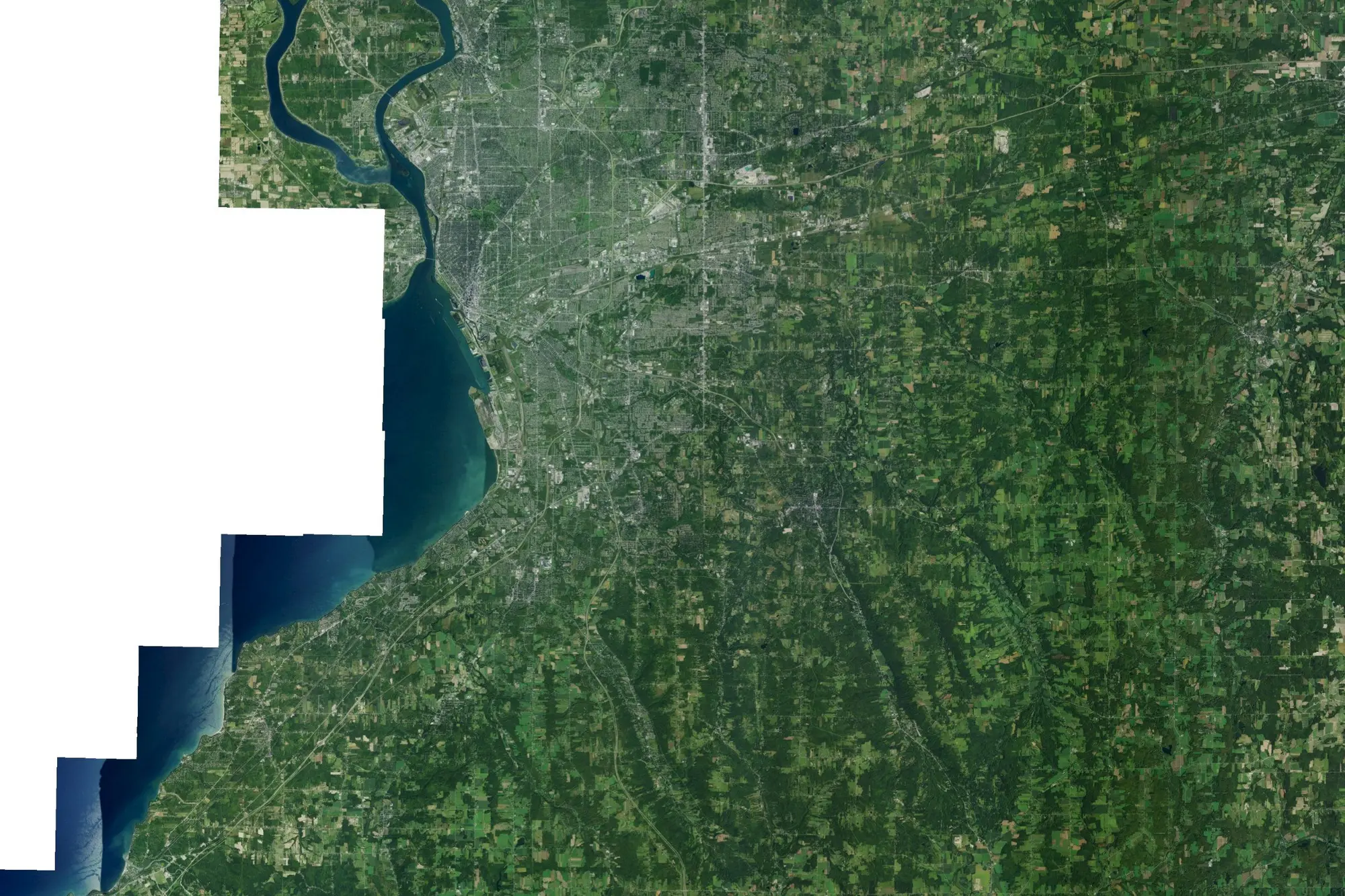 Aerial view of County Of Erie Land