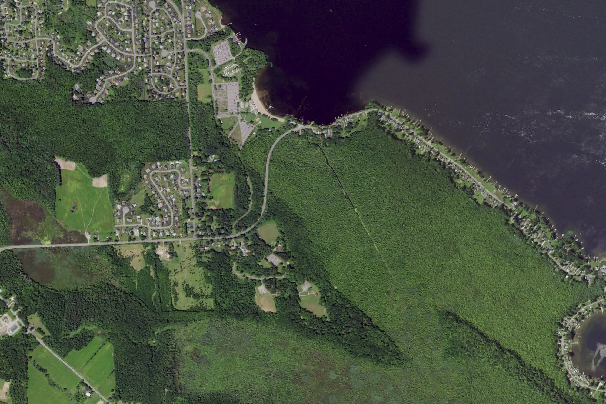 Aerial view of Onondaga County Div Of Land