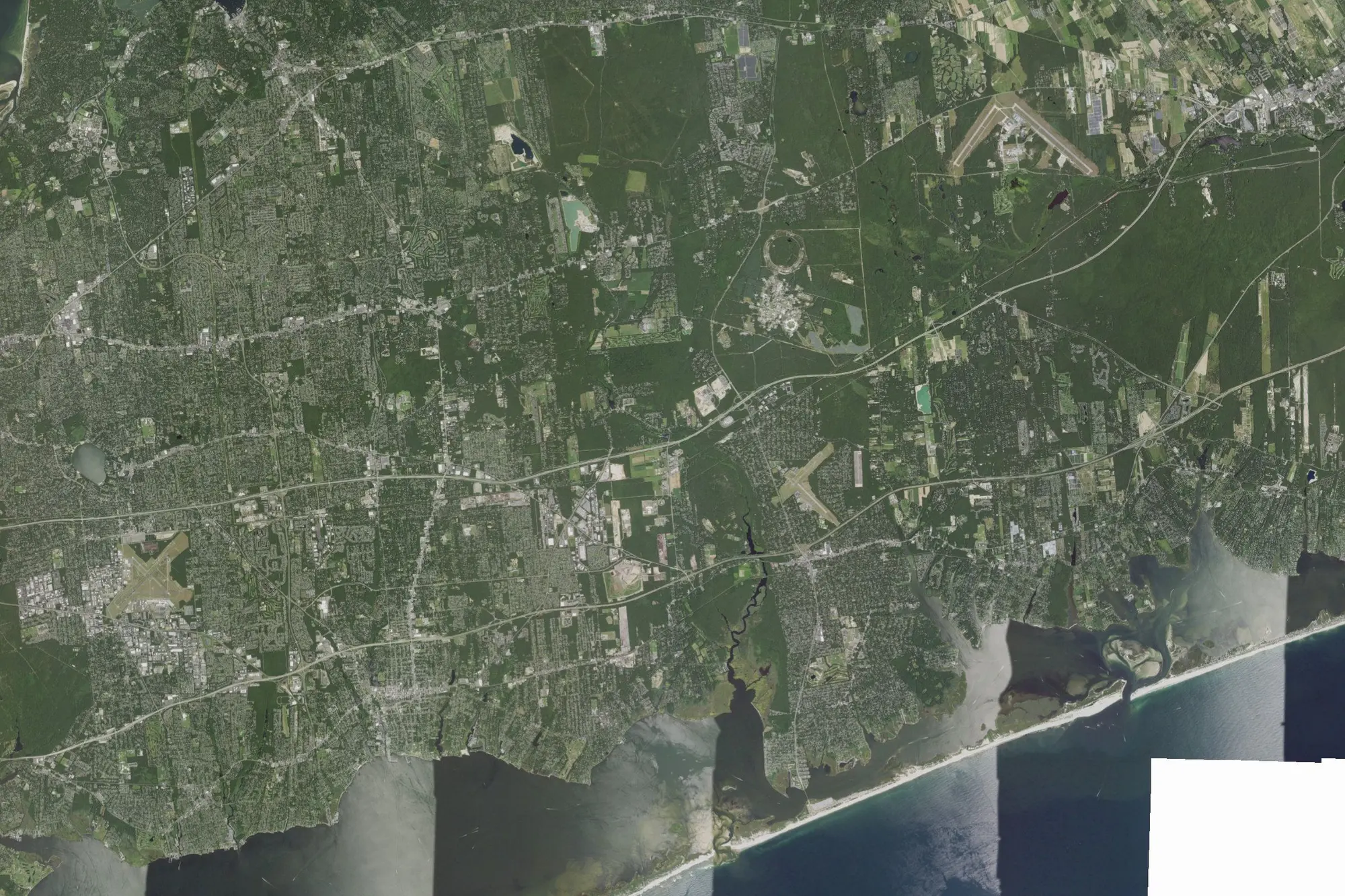 Aerial view of SUFFOLK COUNTYDEPT OF REAL ESTATE Land