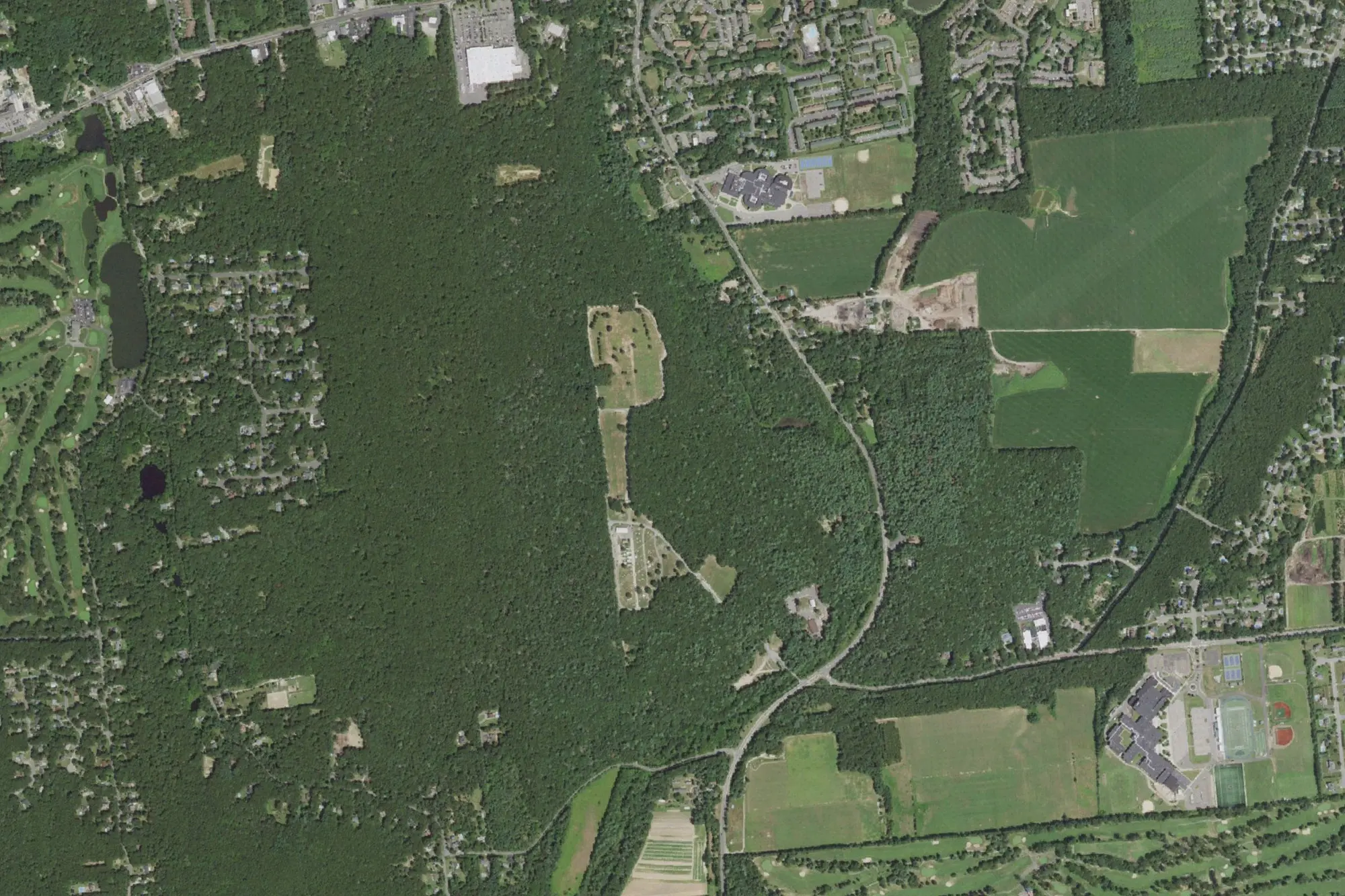 Aerial view of SUFFOLK COUNTYDEPT OF RL EST -CAMP PARK Land