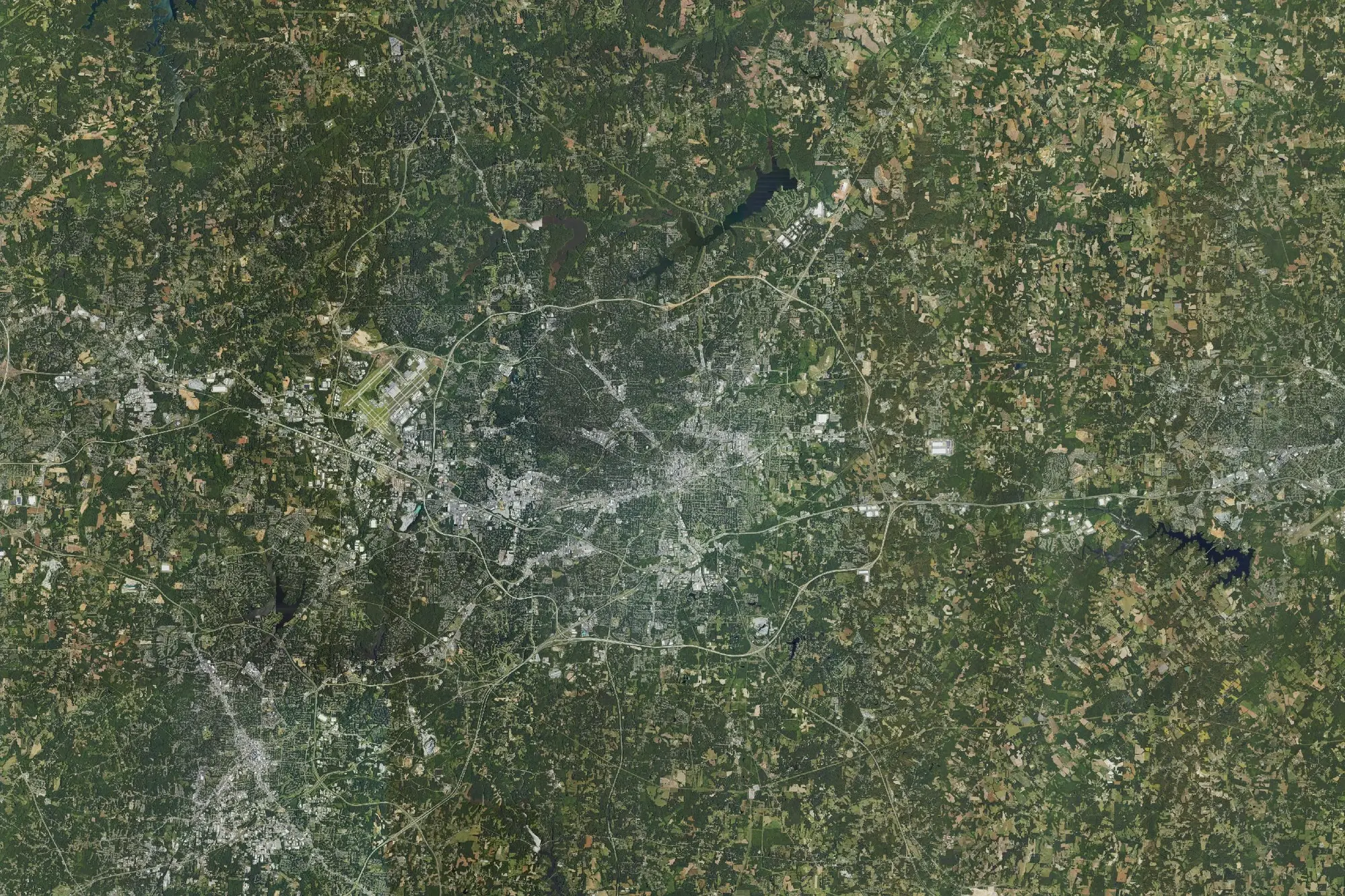 Aerial view of Guilford County Park