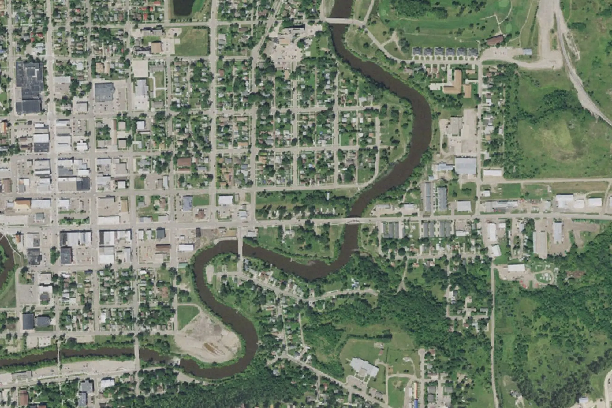 Aerial view of Hinschberger Park