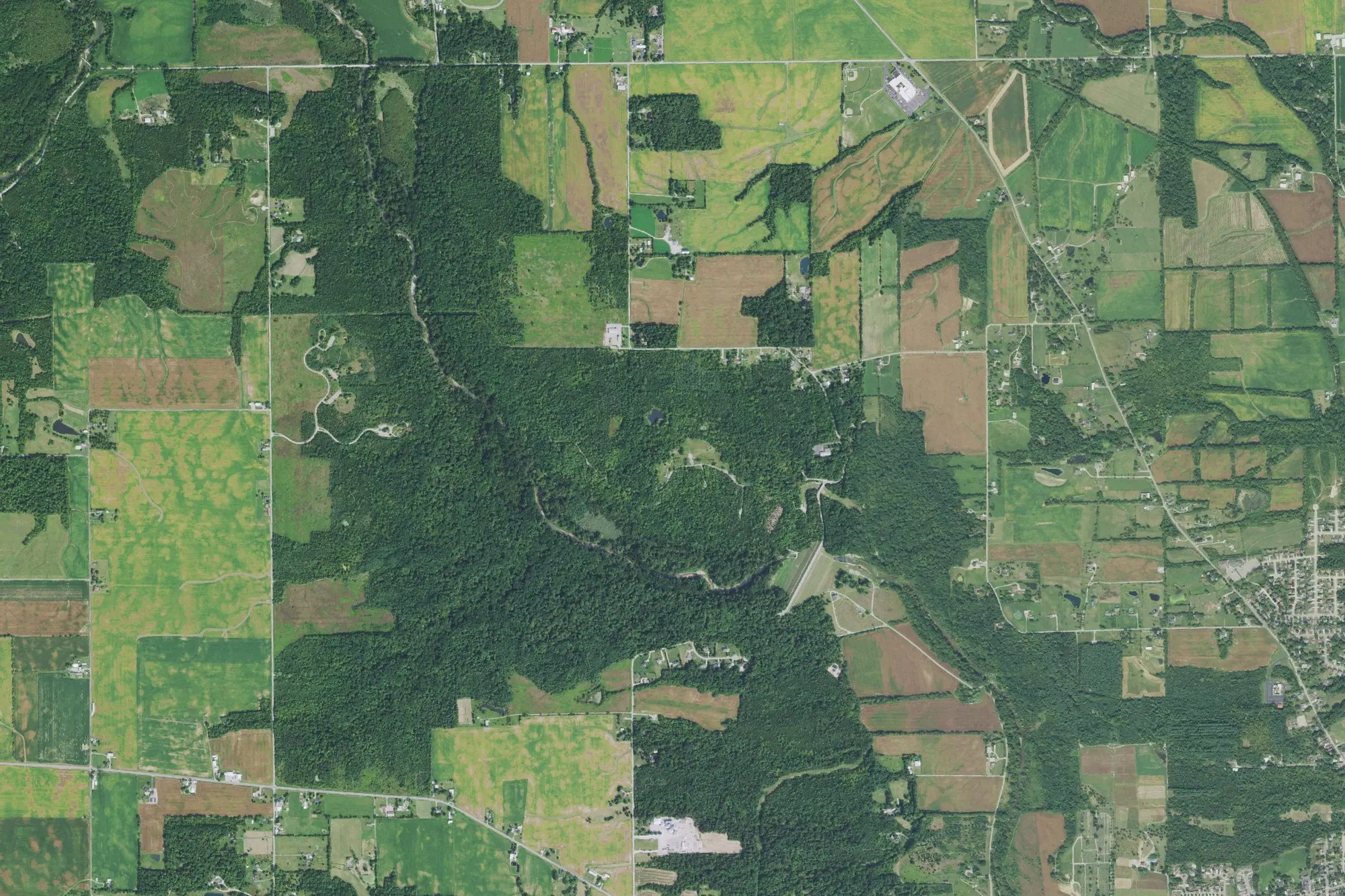 Aerial view of Germantown Metropark
