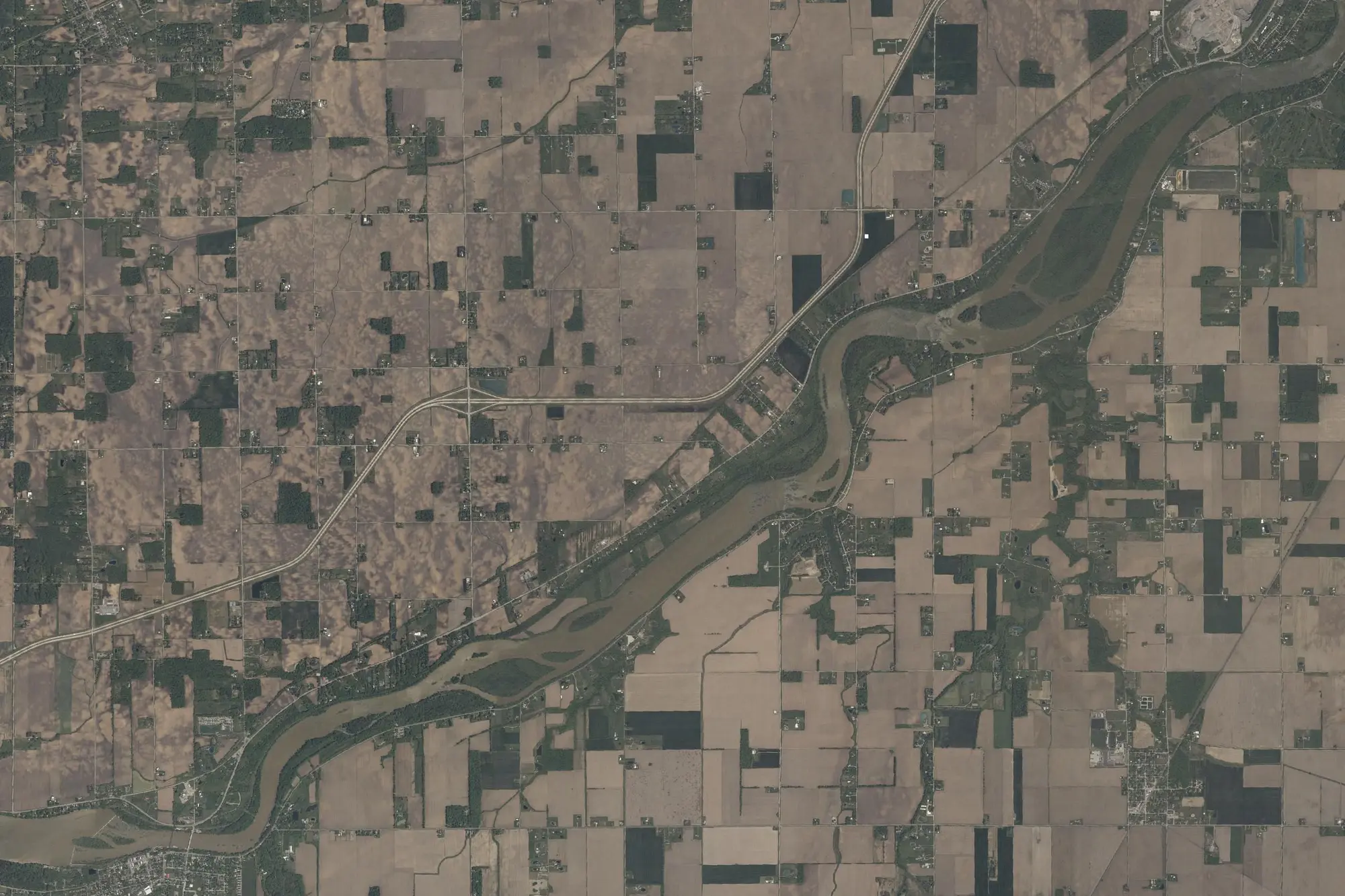 Aerial view of Providence, Bend View, Farnsworth Metroparks